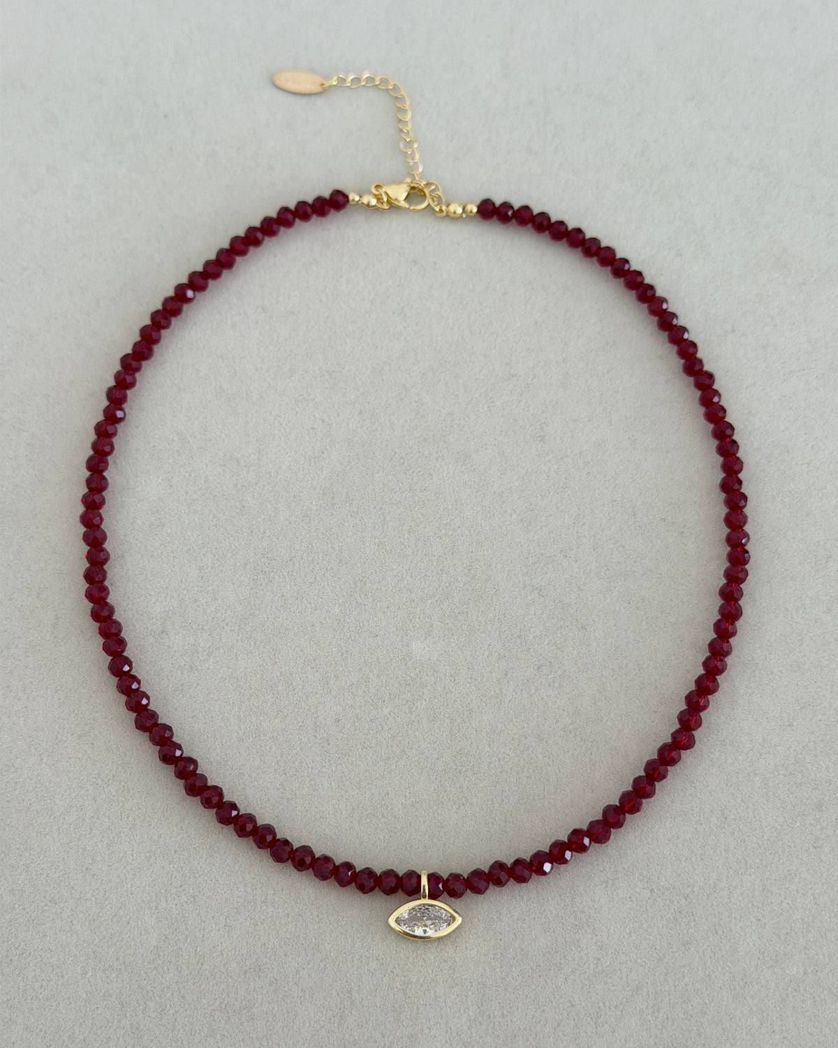 Crystal Teardrop Necklace