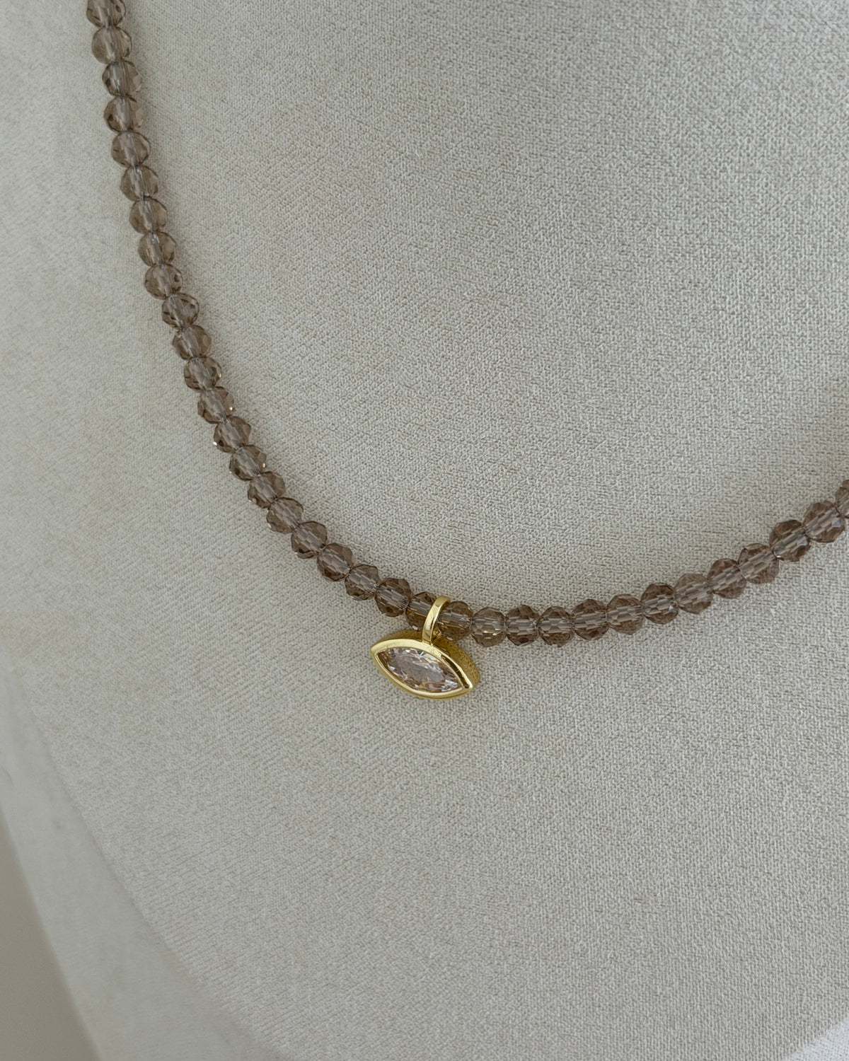 Crystal Teardrop Necklace
