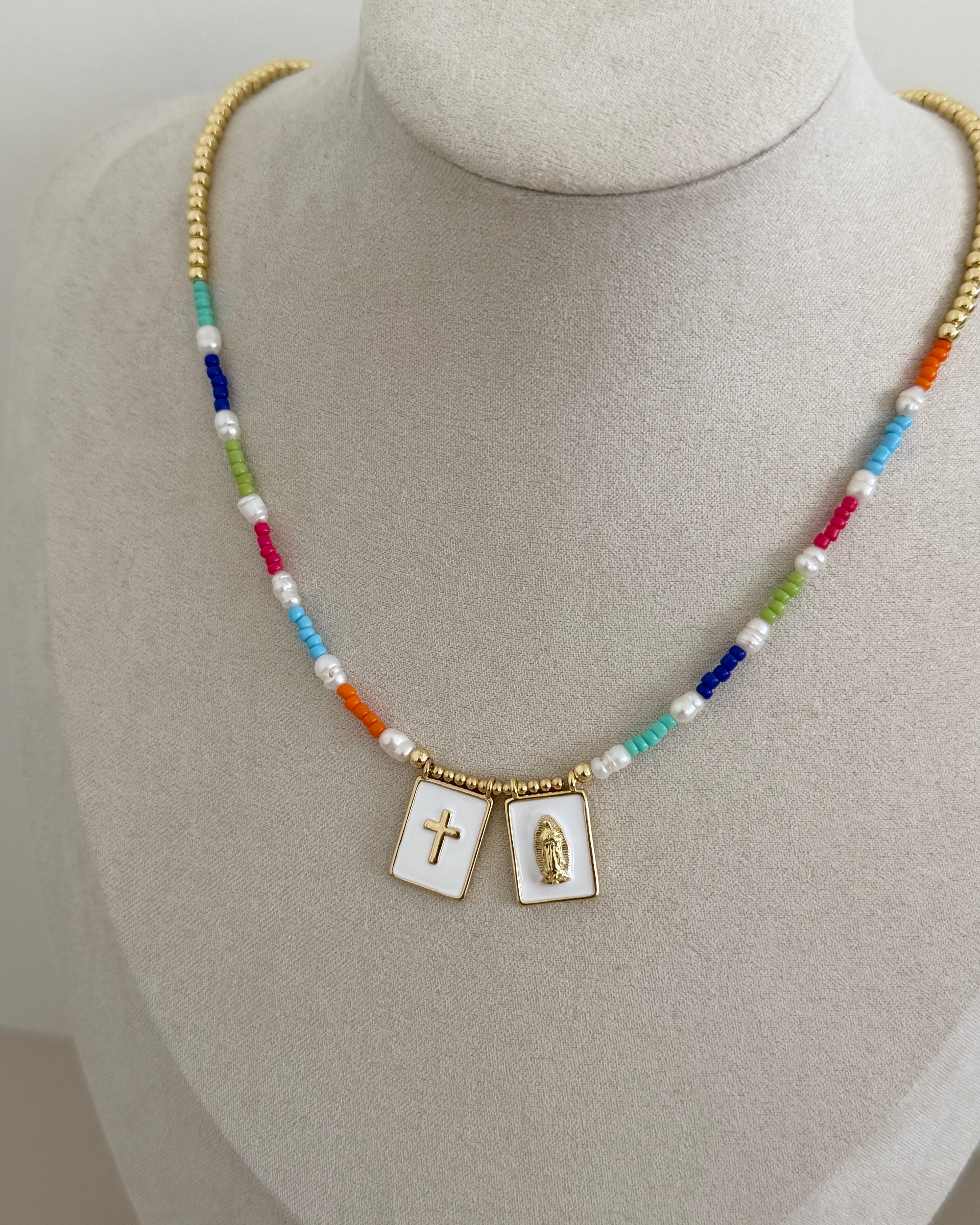 Colorful Sacred Charms Beaded Necklace