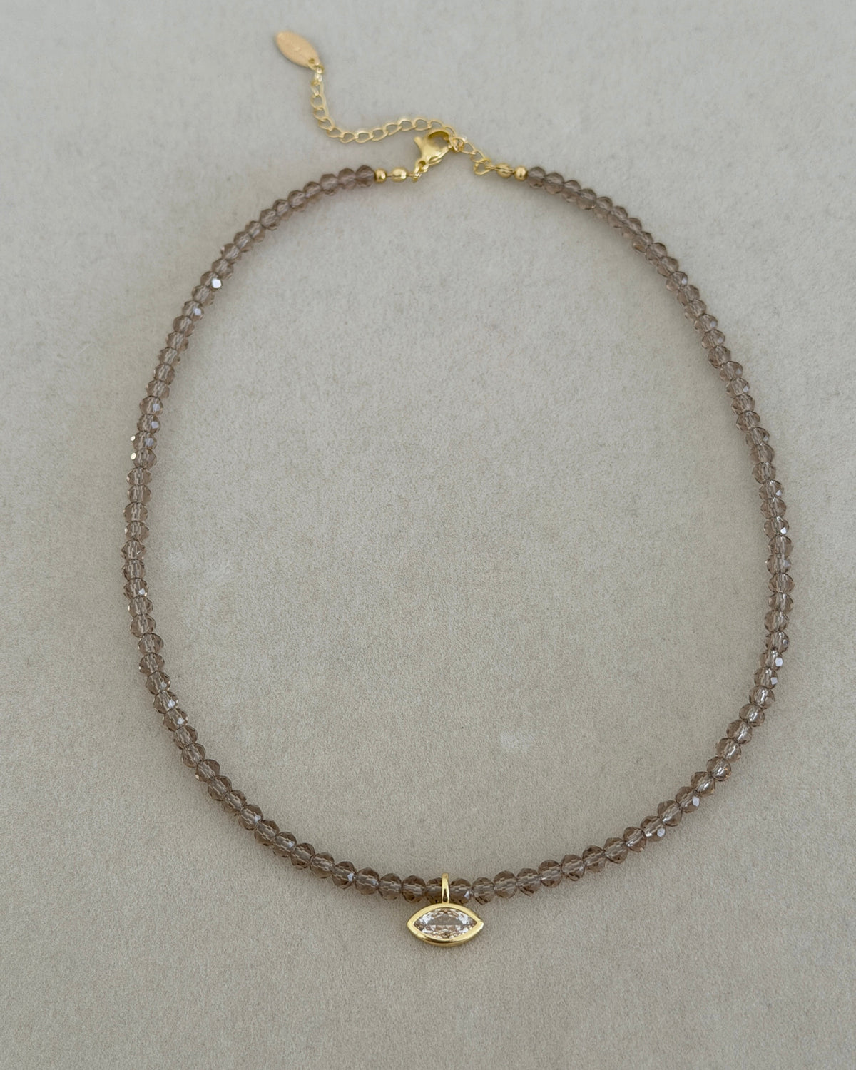 Crystal Teardrop Necklace