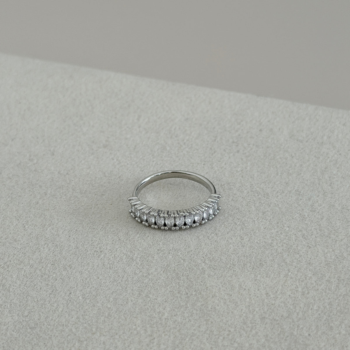 Crystal Eternity Band Ring