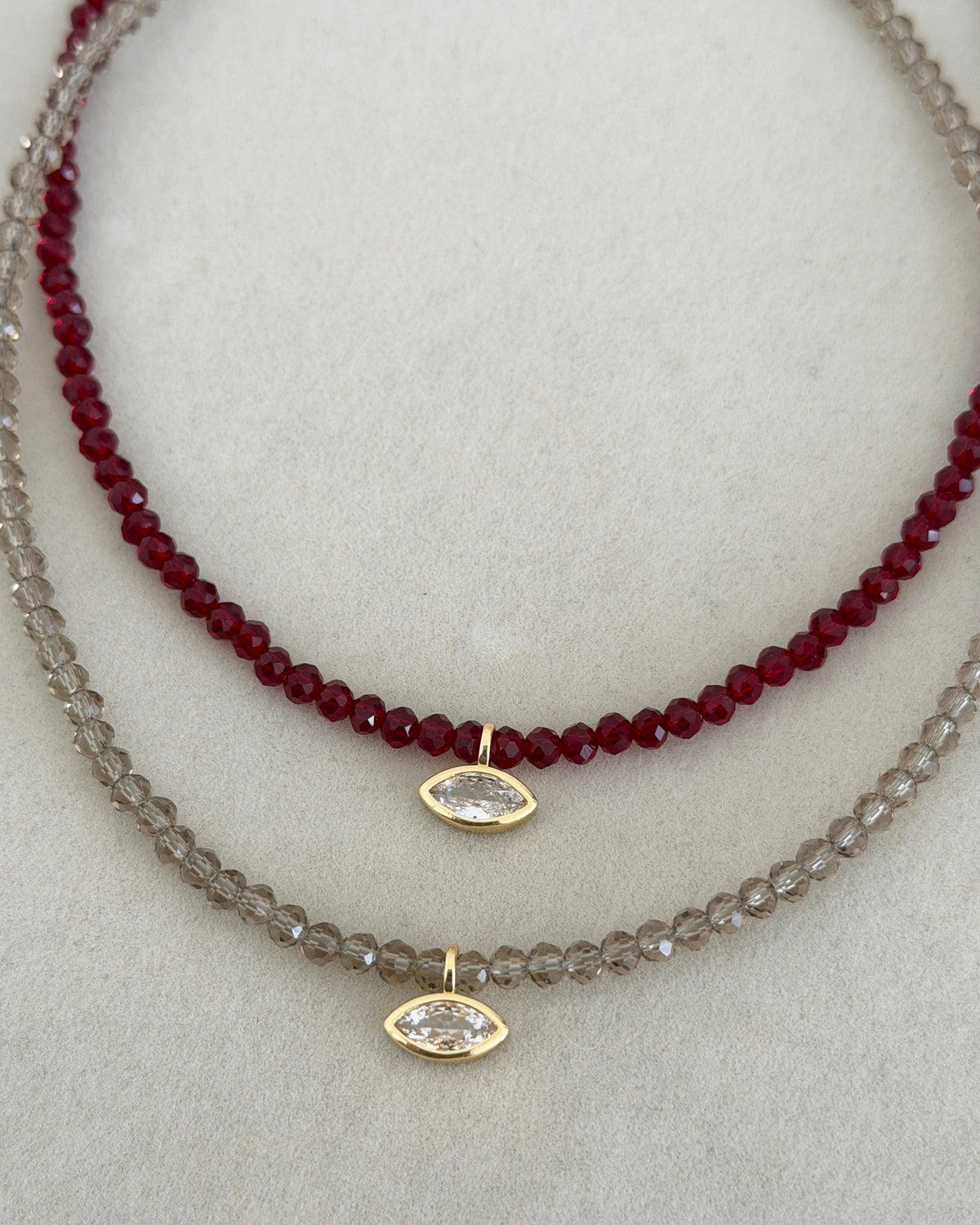 Crystal Teardrop Necklace