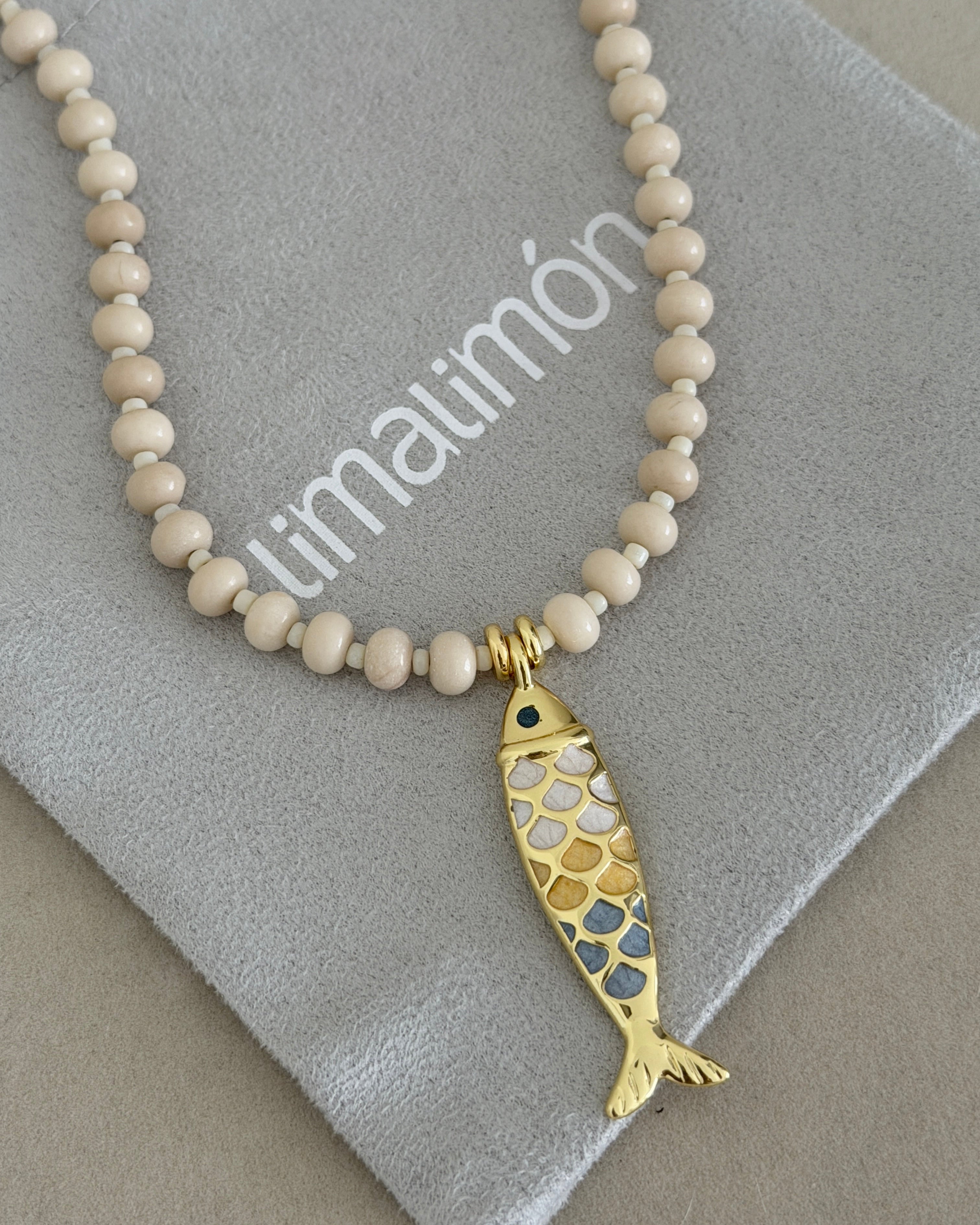 Pearl Coast Fish Necklace