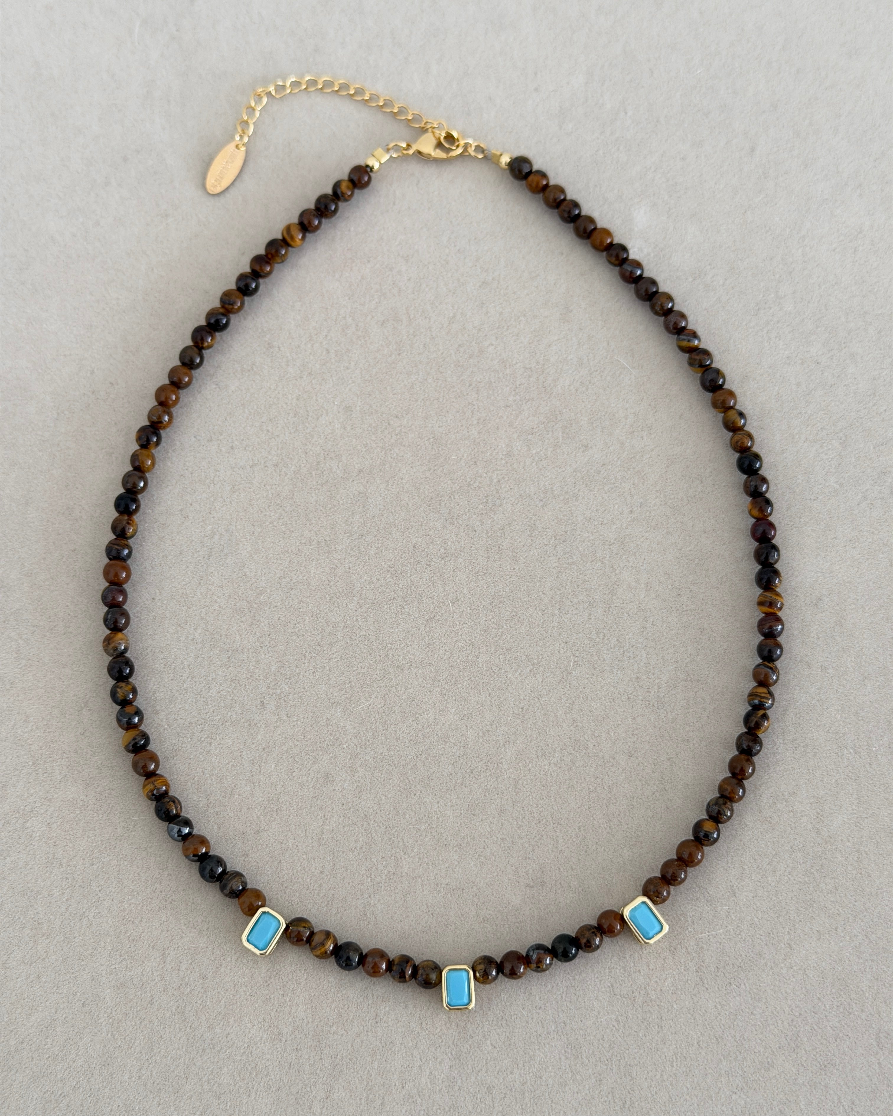 Tiger Eye Turquoise Necklace
