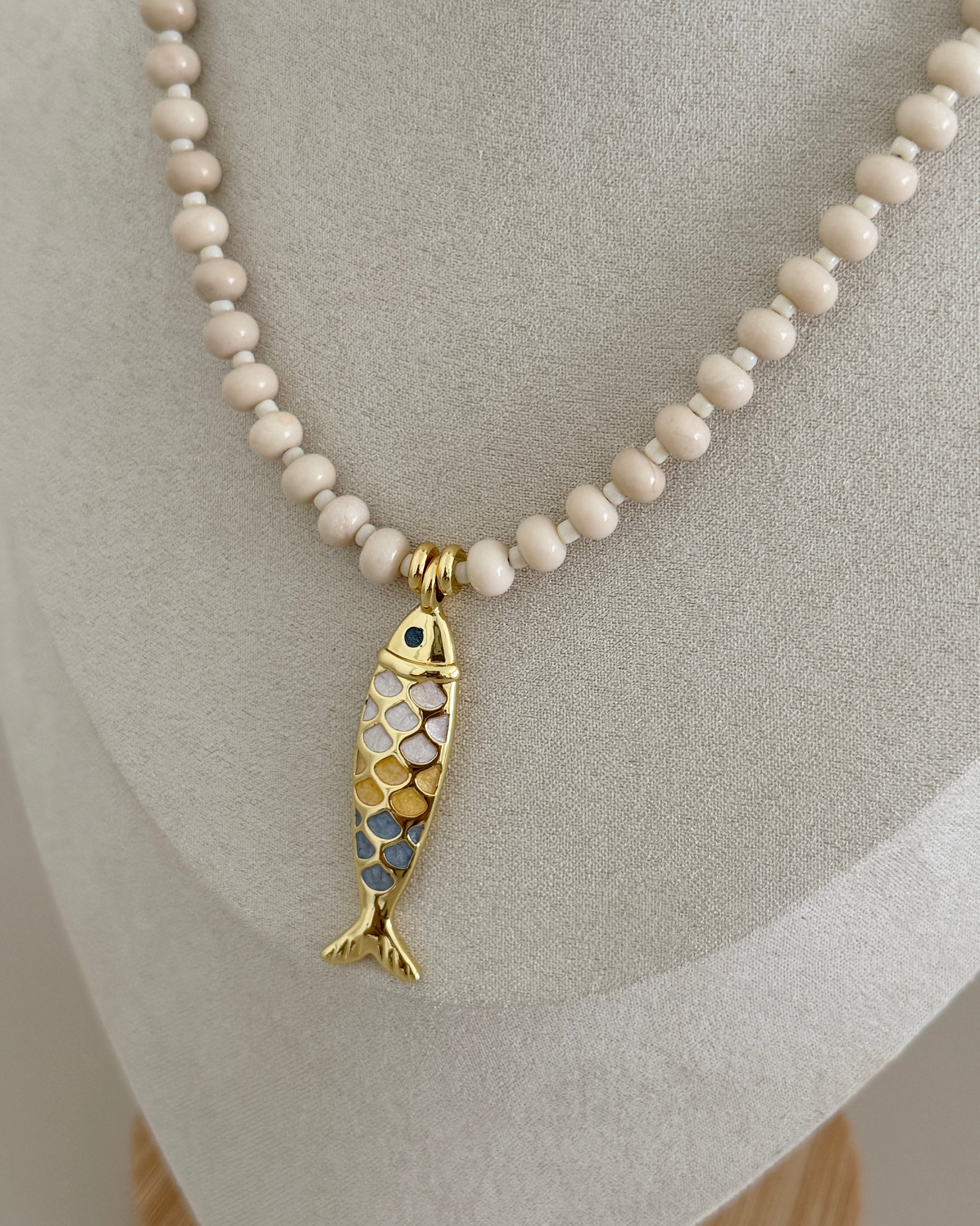 Pearl Coast Fish Necklace
