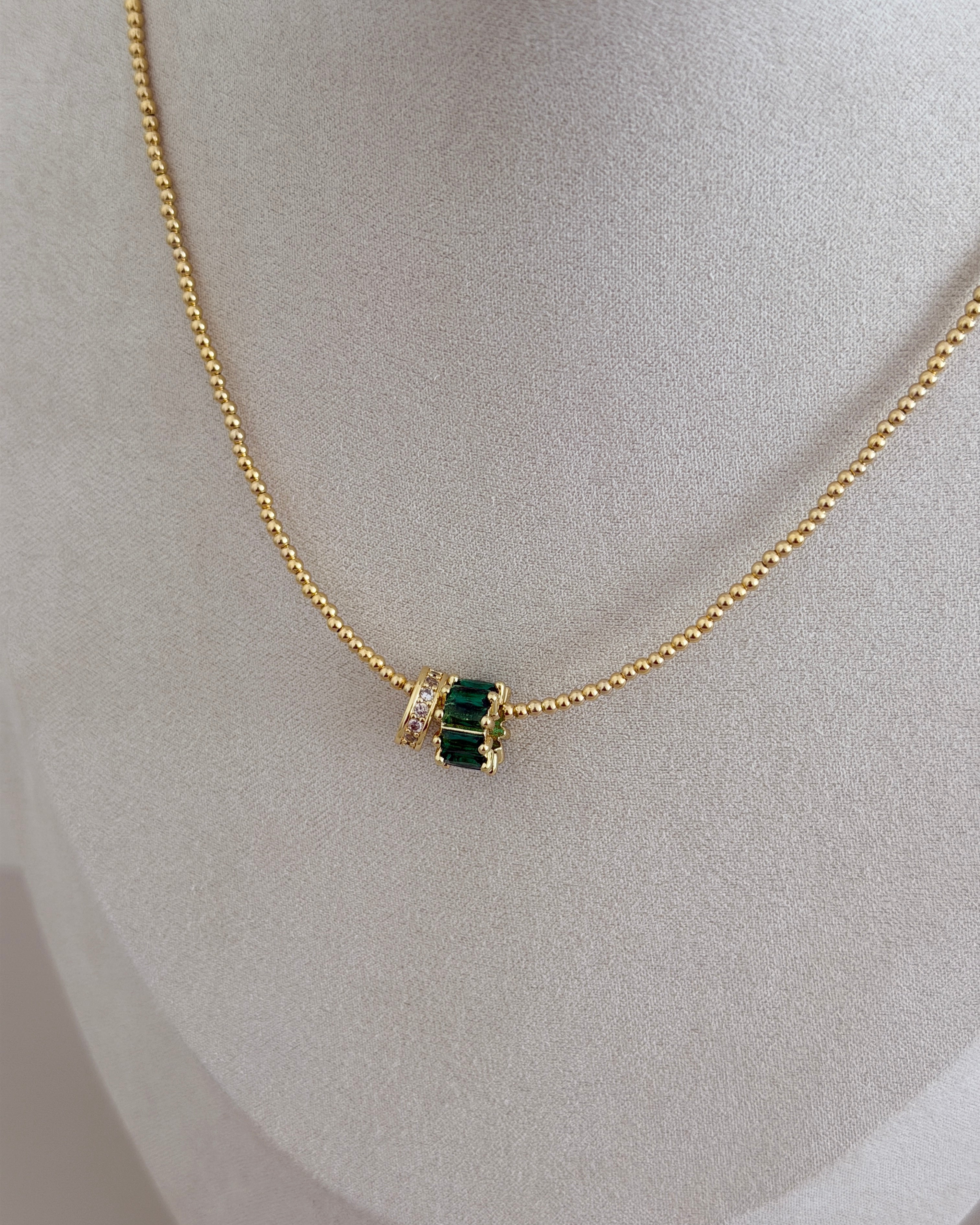 Aurora Crystal Bead Necklace