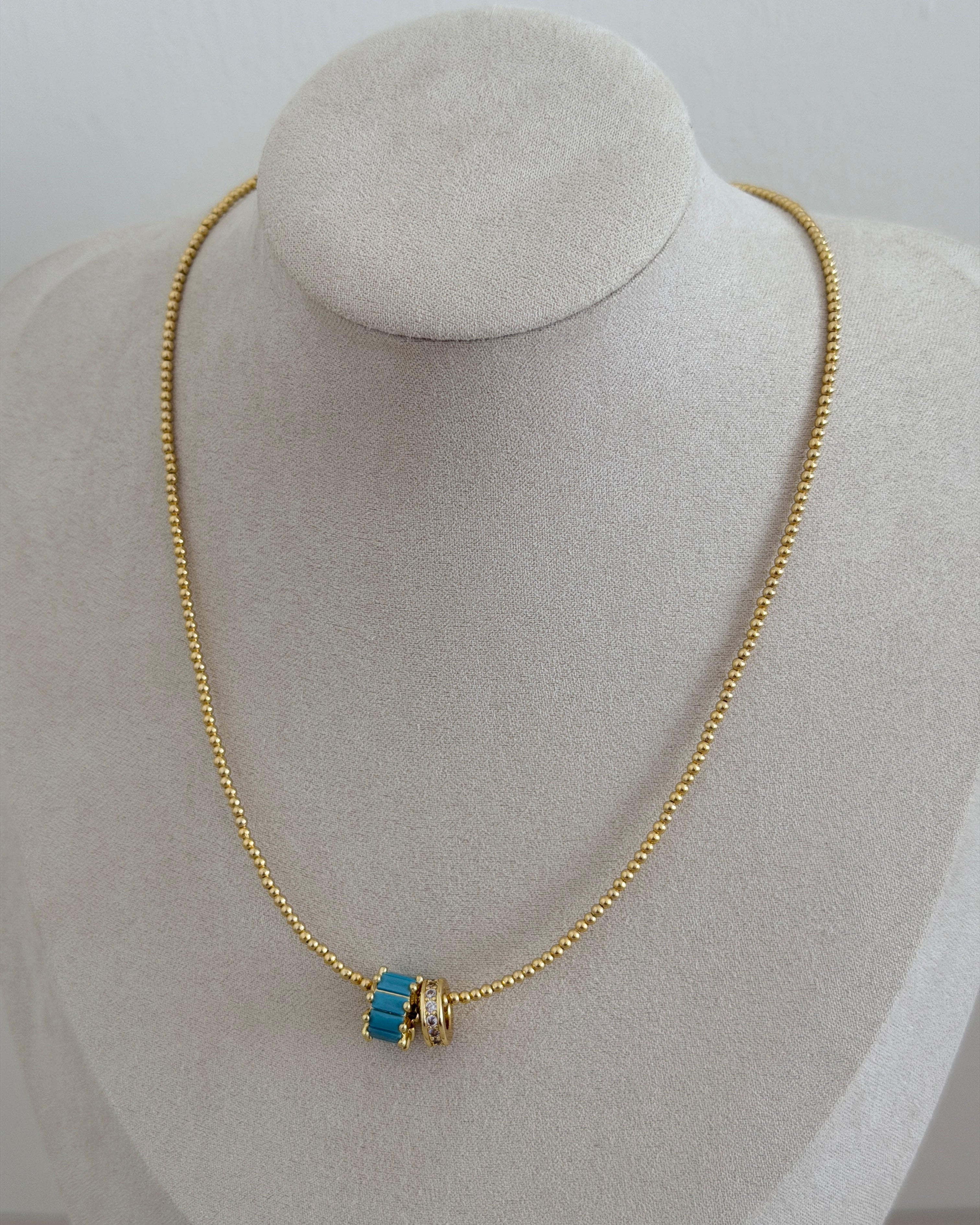 Aurora Crystal Bead Necklace