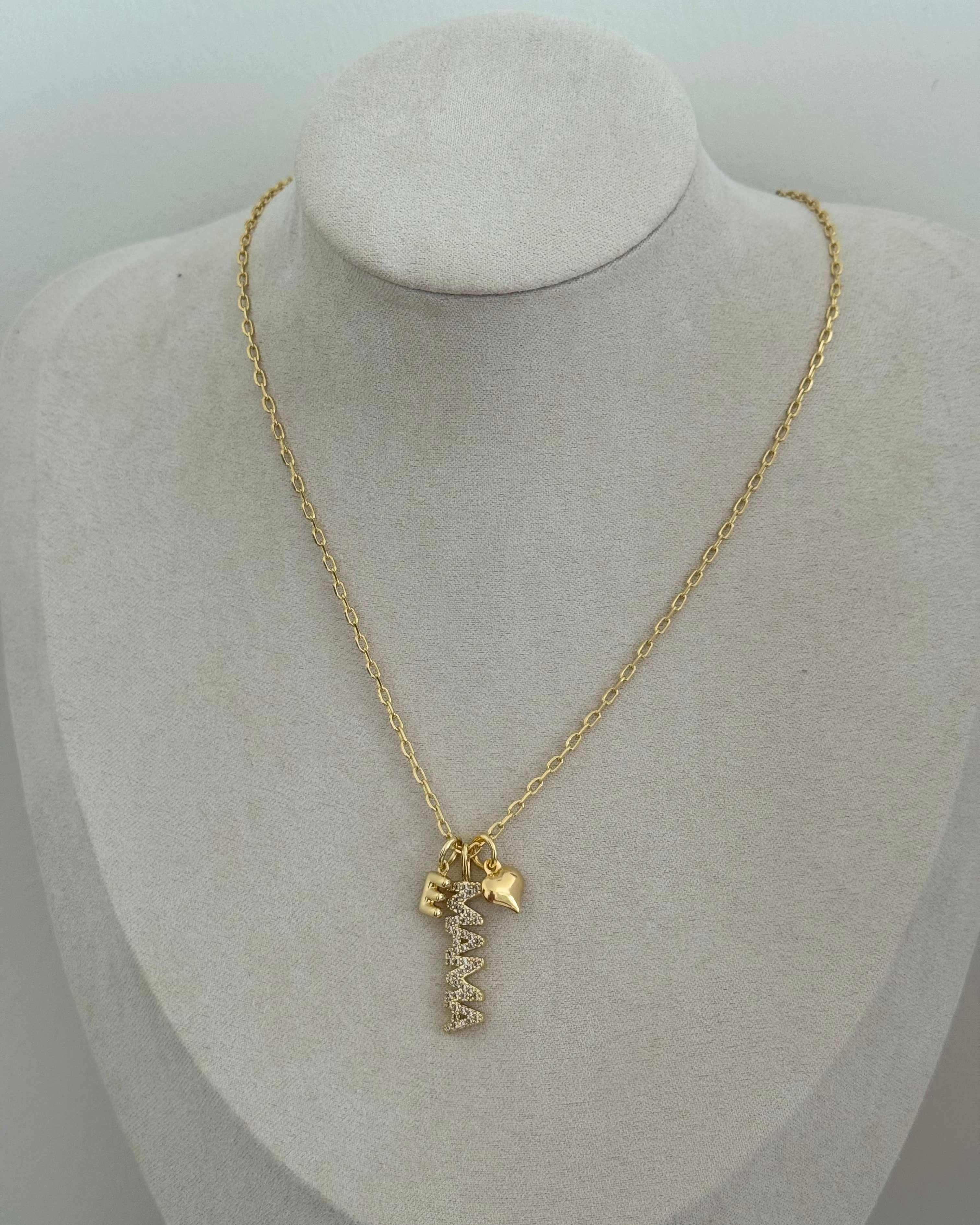 Initial Mama Necklace