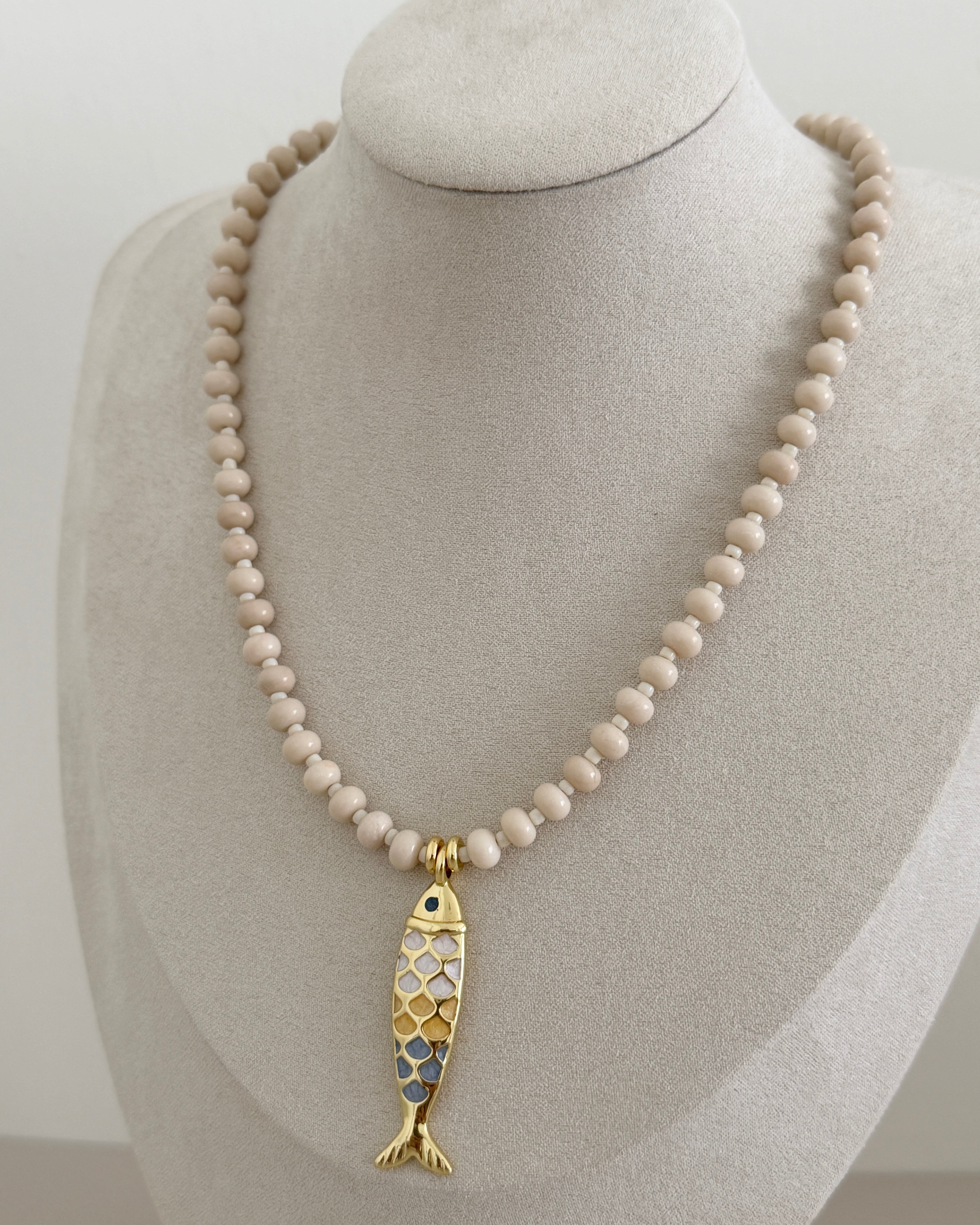 Pearl Coast Fish Necklace