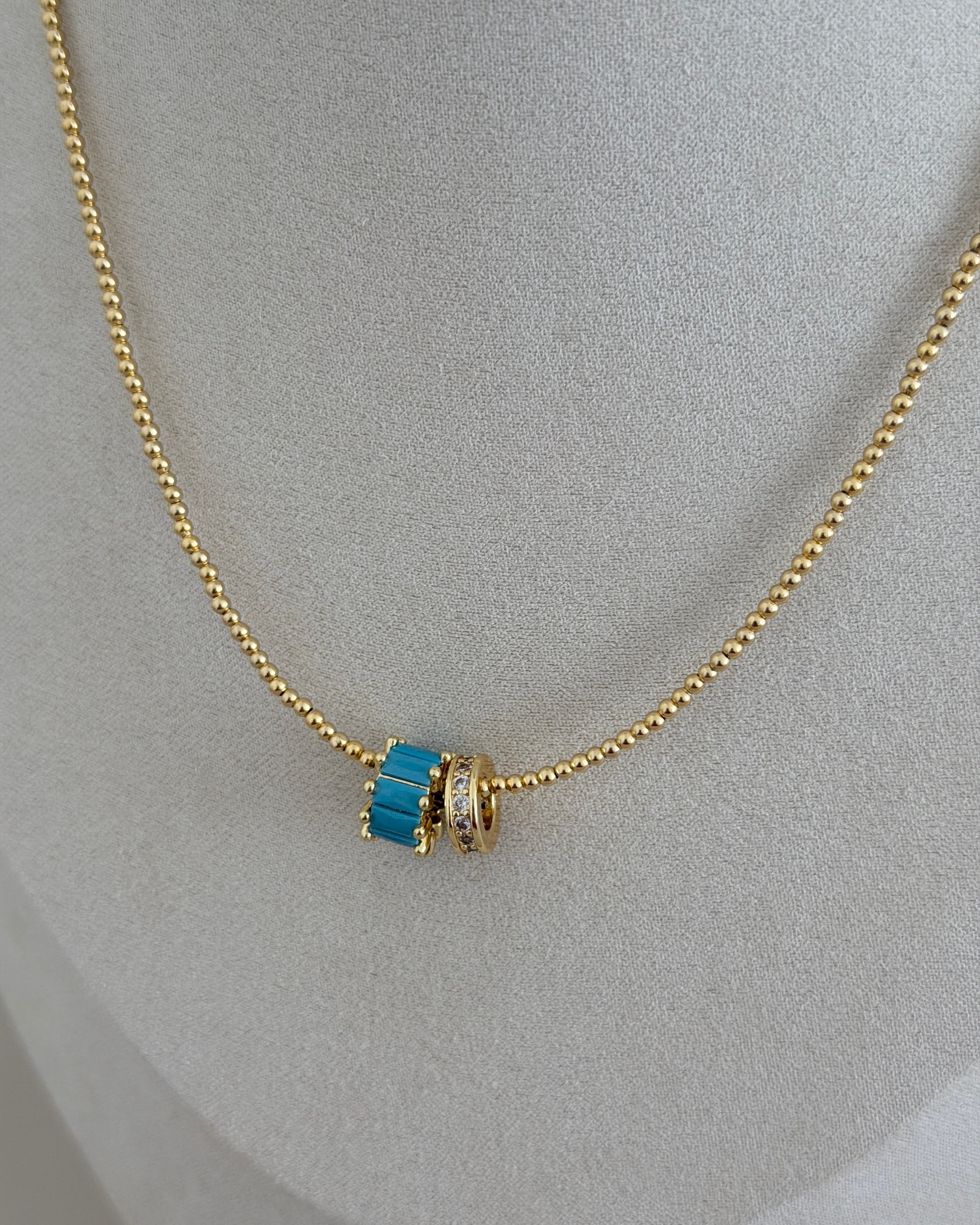 Aurora Crystal Bead Necklace