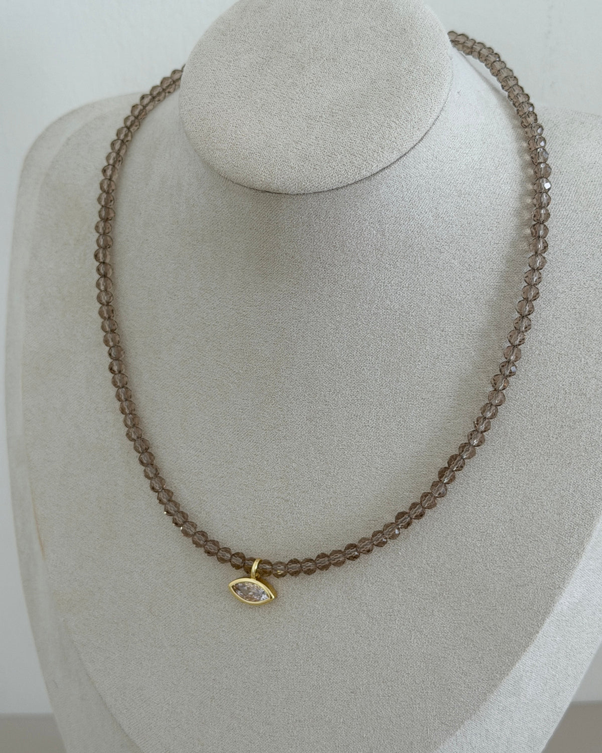 Crystal Teardrop Necklace