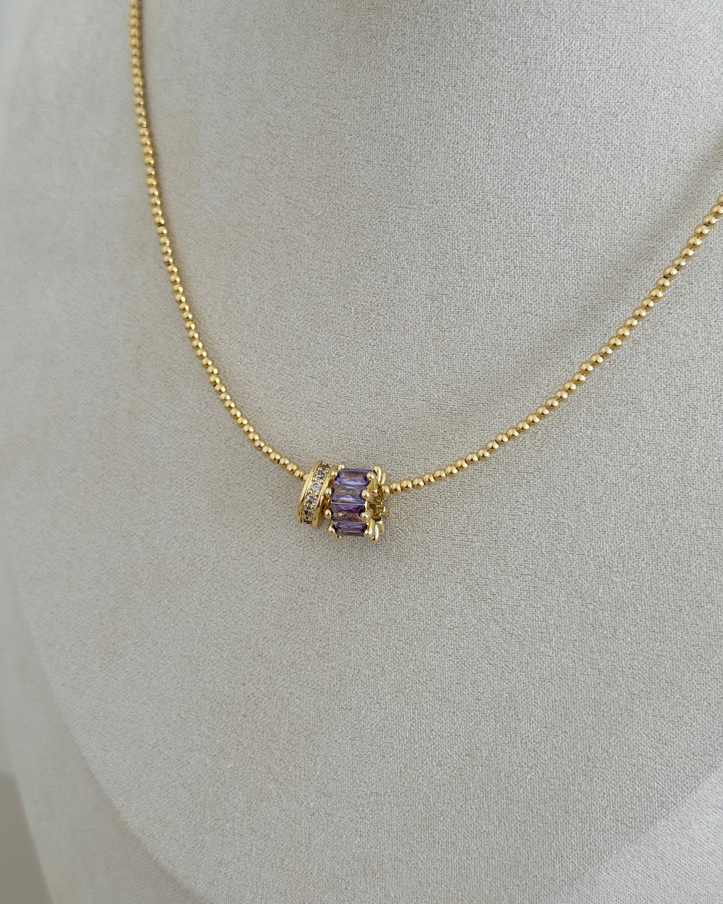 Aurora Crystal Bead Necklace