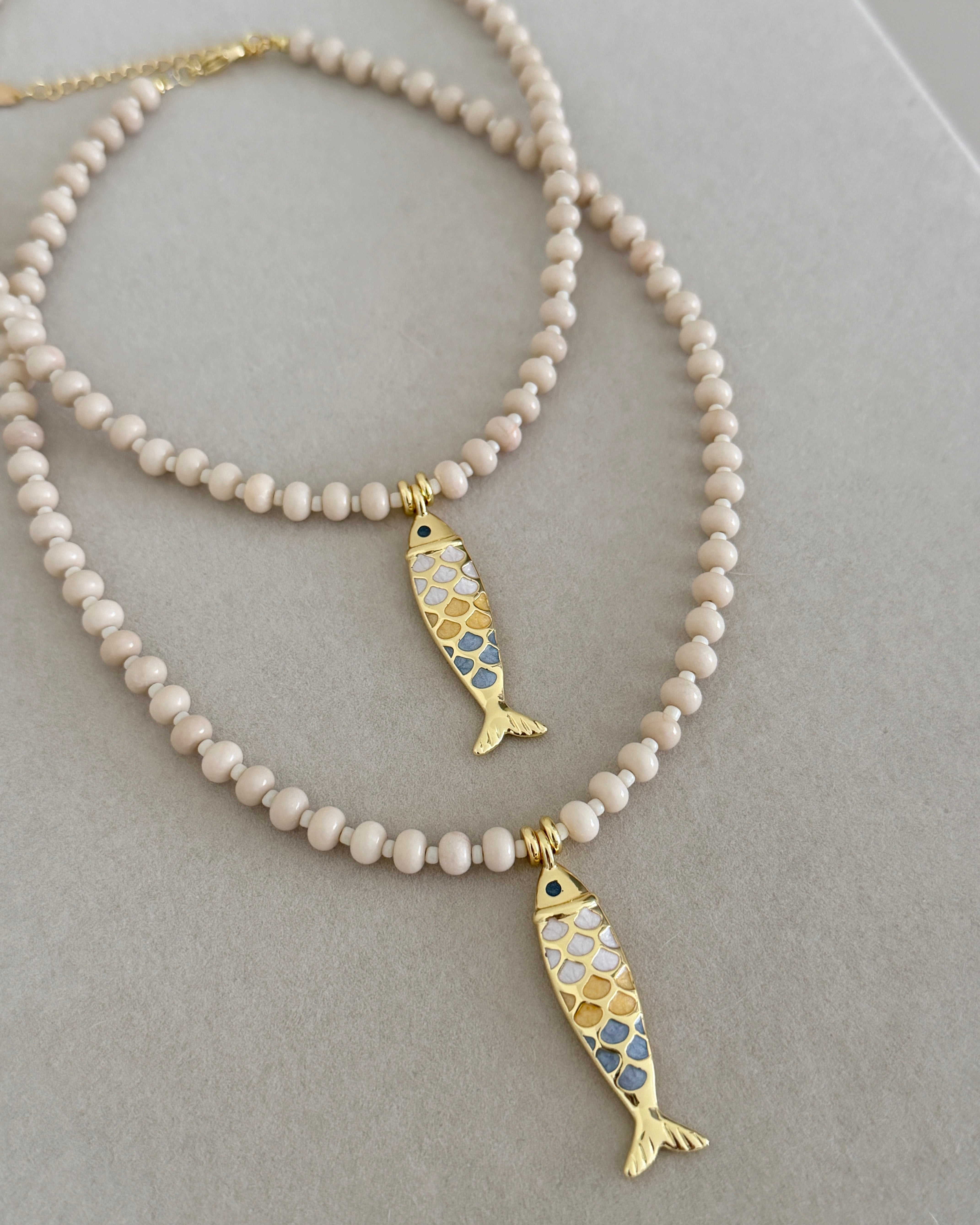 Pearl Coast Fish Necklace