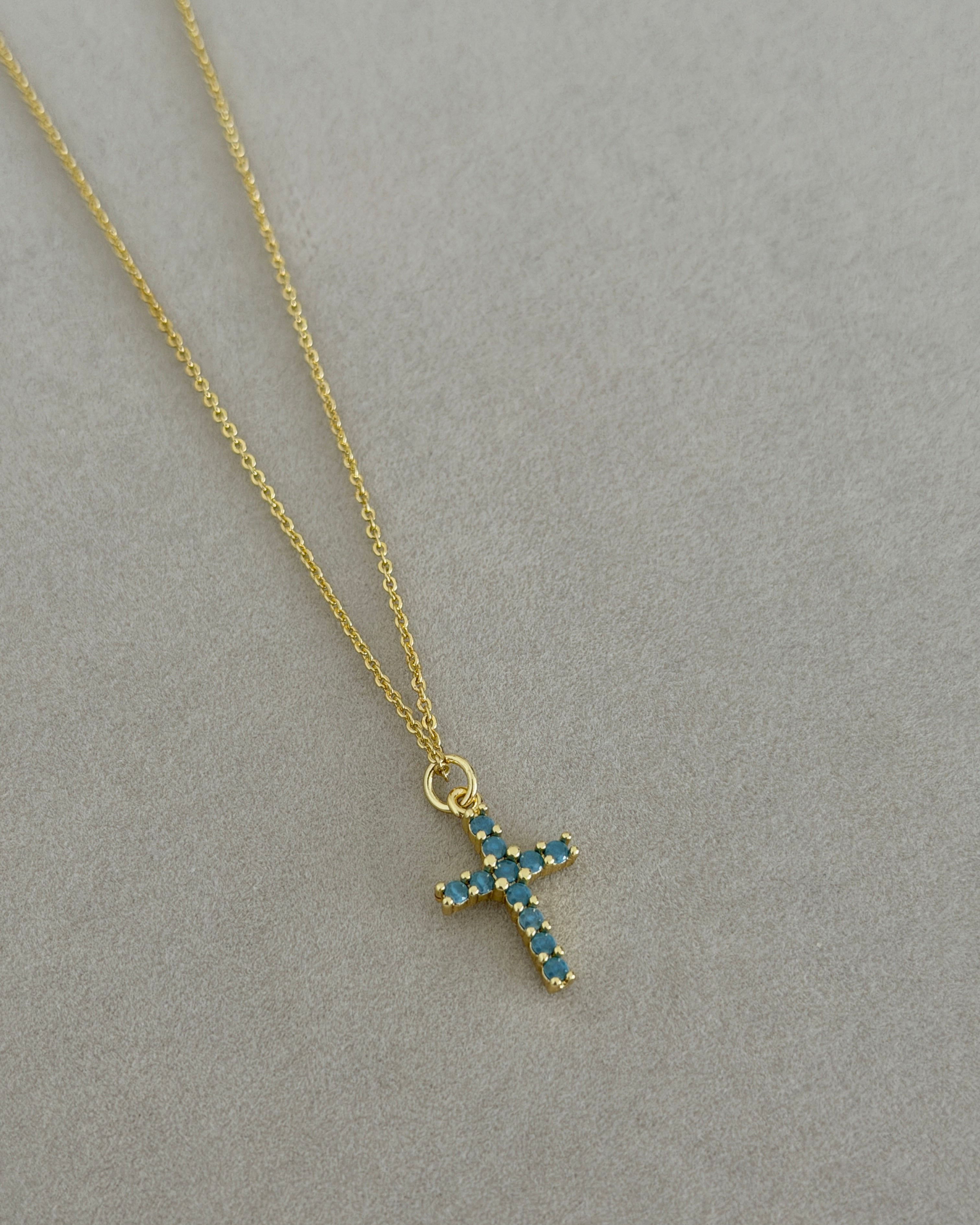 Turquoise Cross Necklace