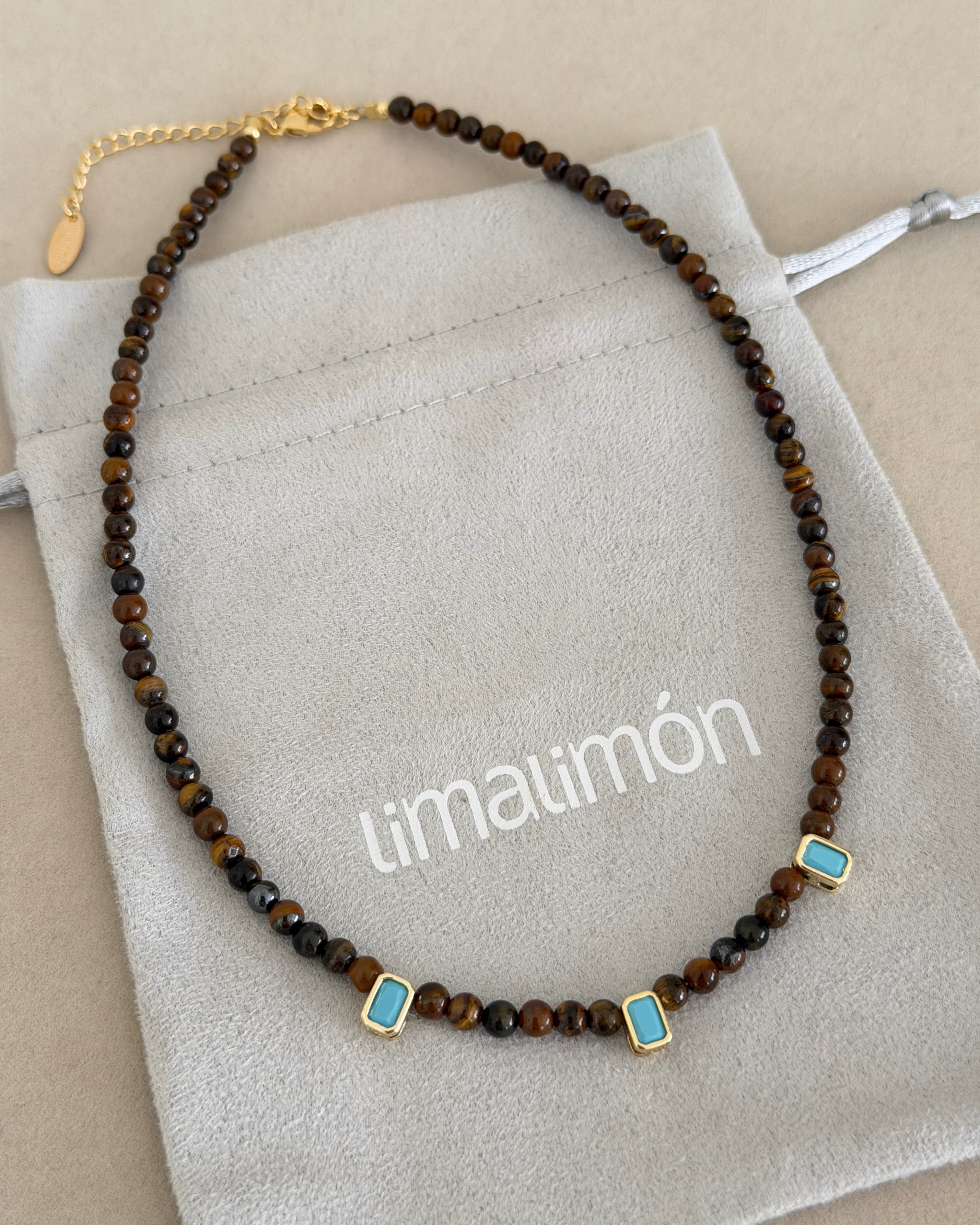 Tiger Eye Turquoise Necklace
