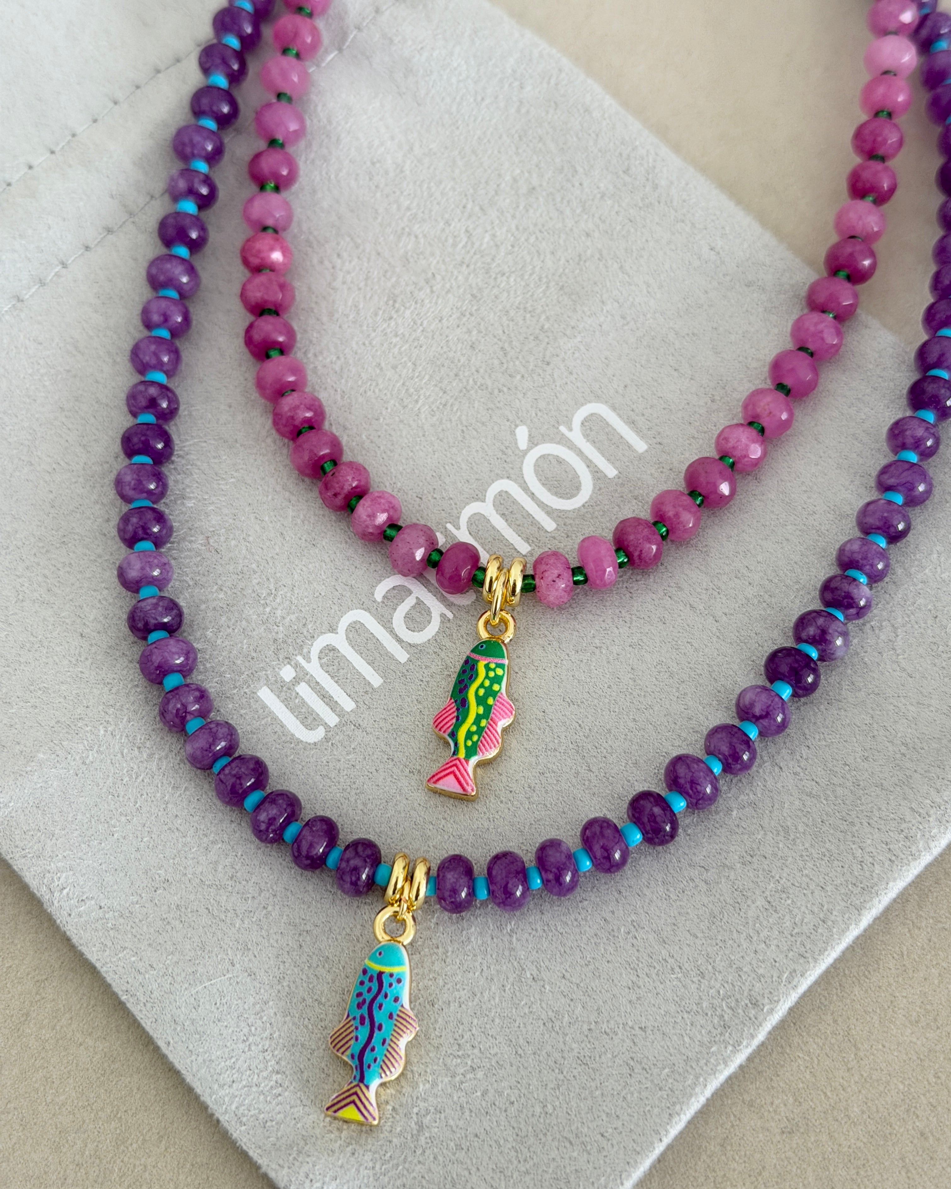 Tropical Fish Beaded Necklace
