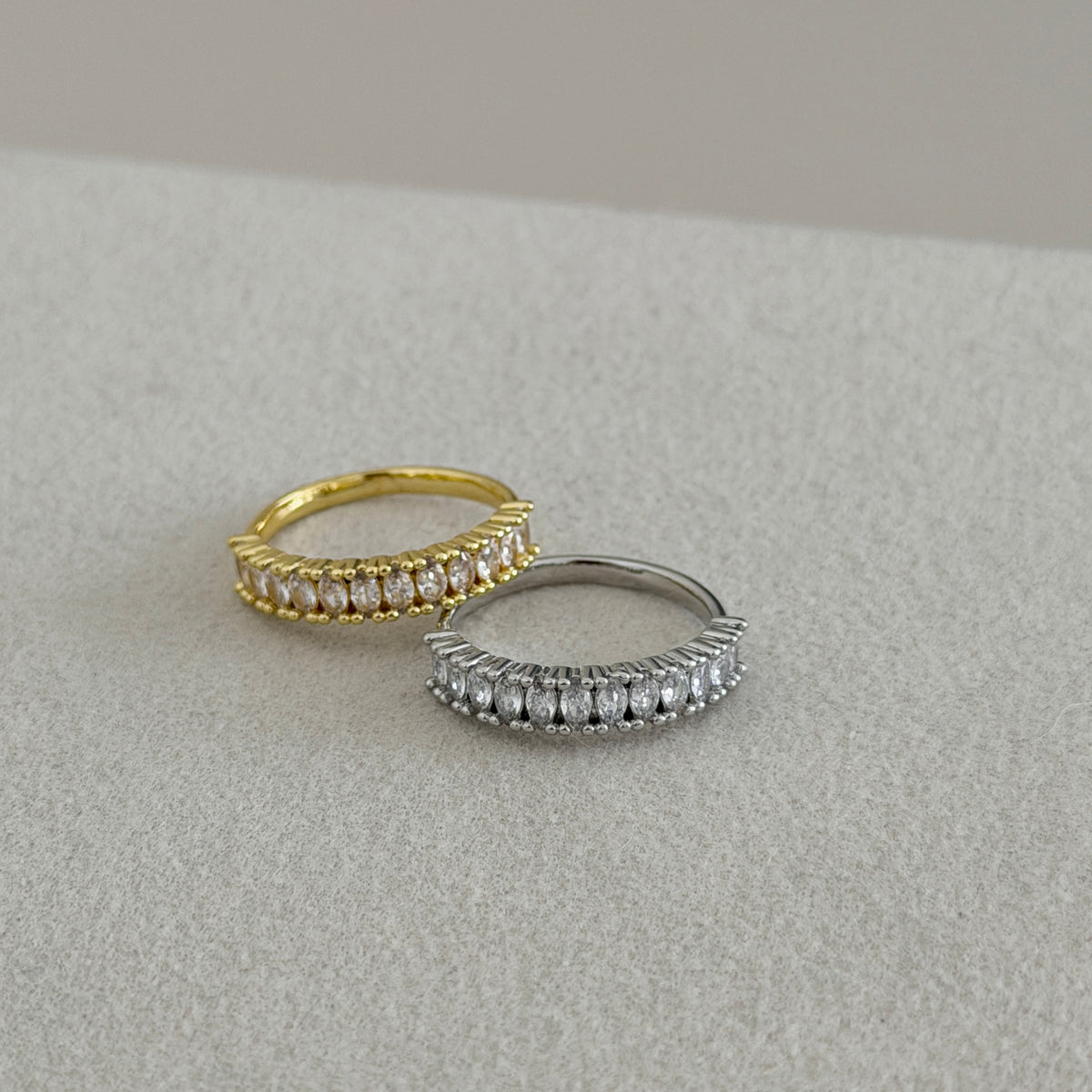 Crystal Eternity Band Ring