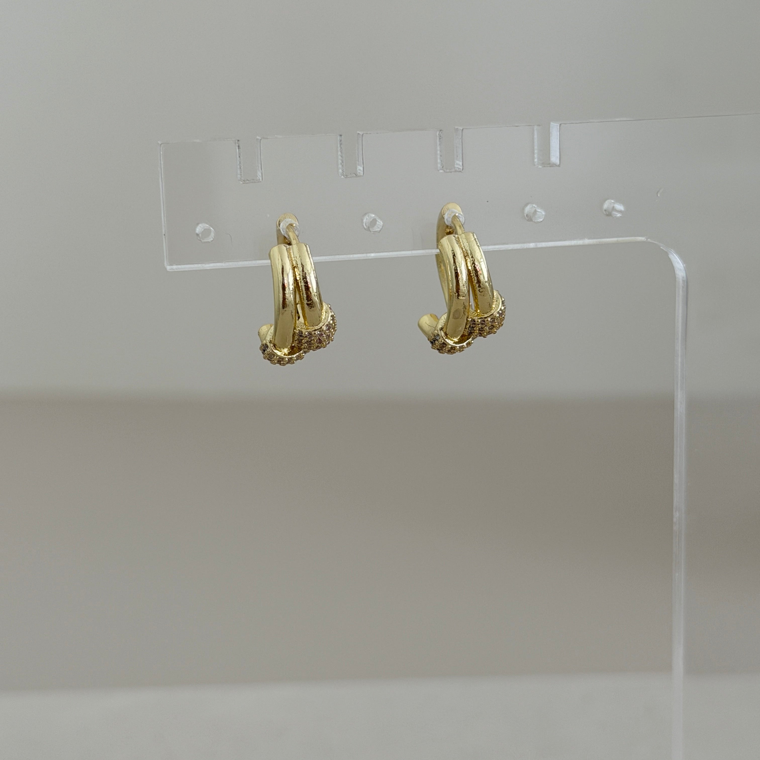 Pavé Wrap Hoop Earrings