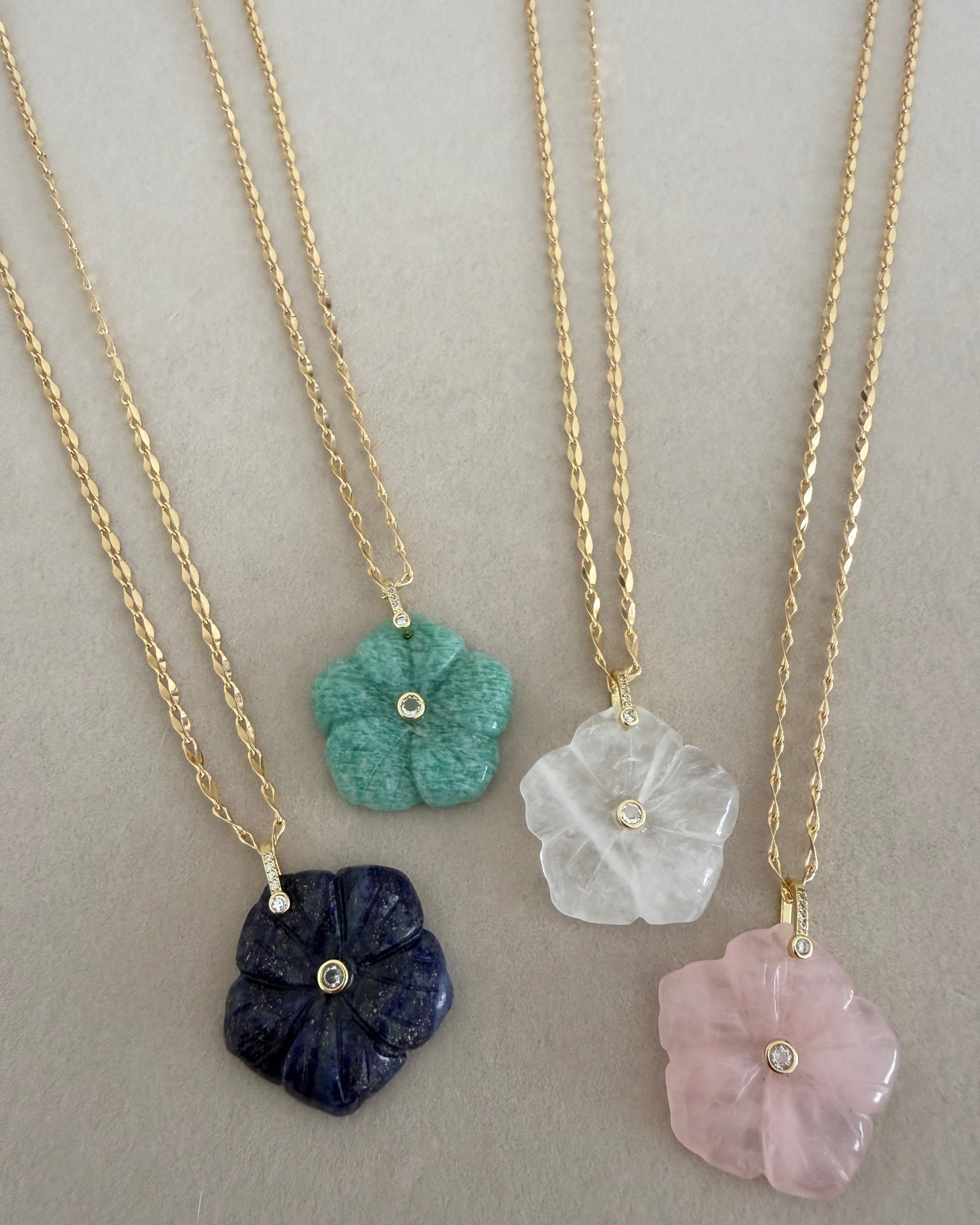 Bloom Stone Flower Necklace