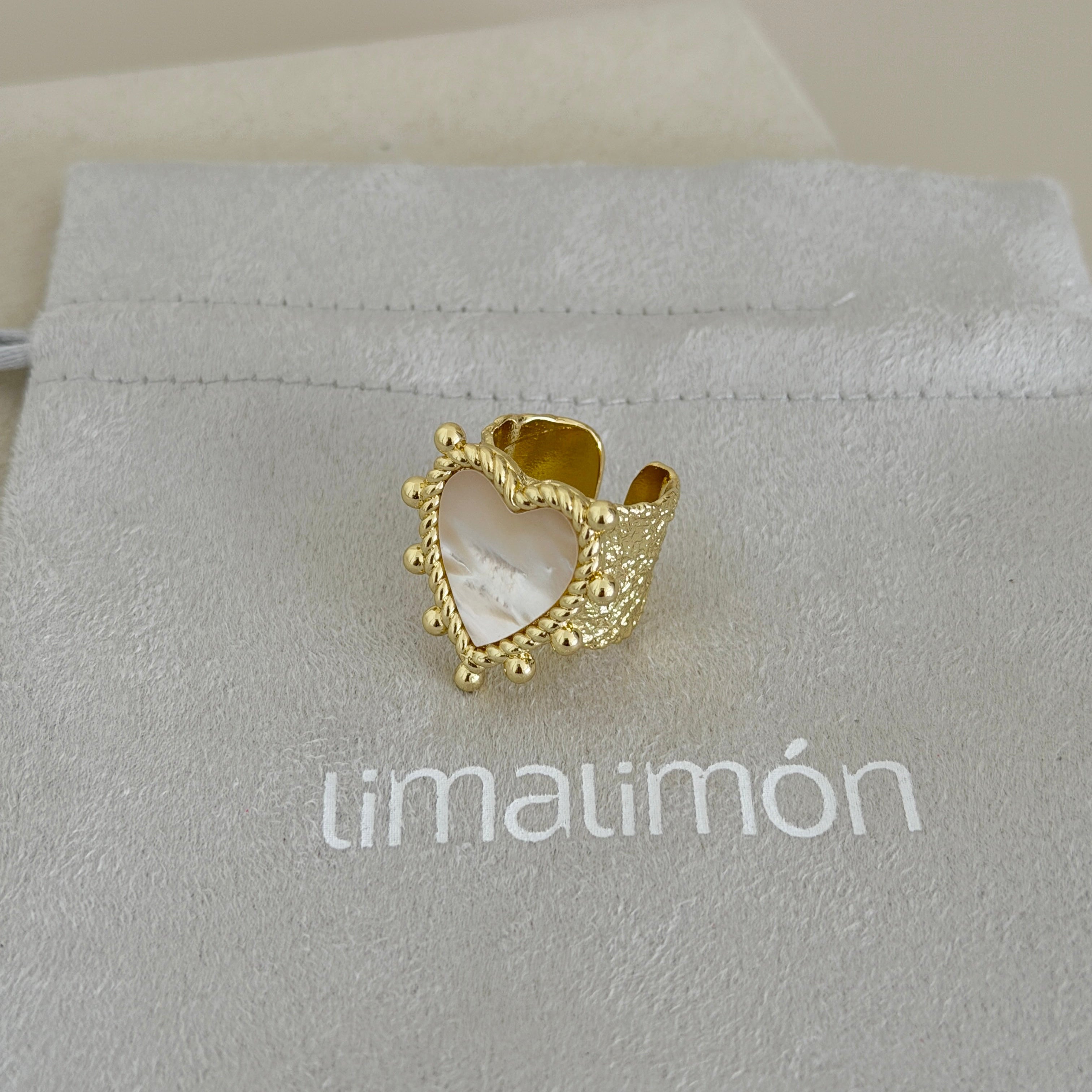 Luna Charm Adjustable Ring
