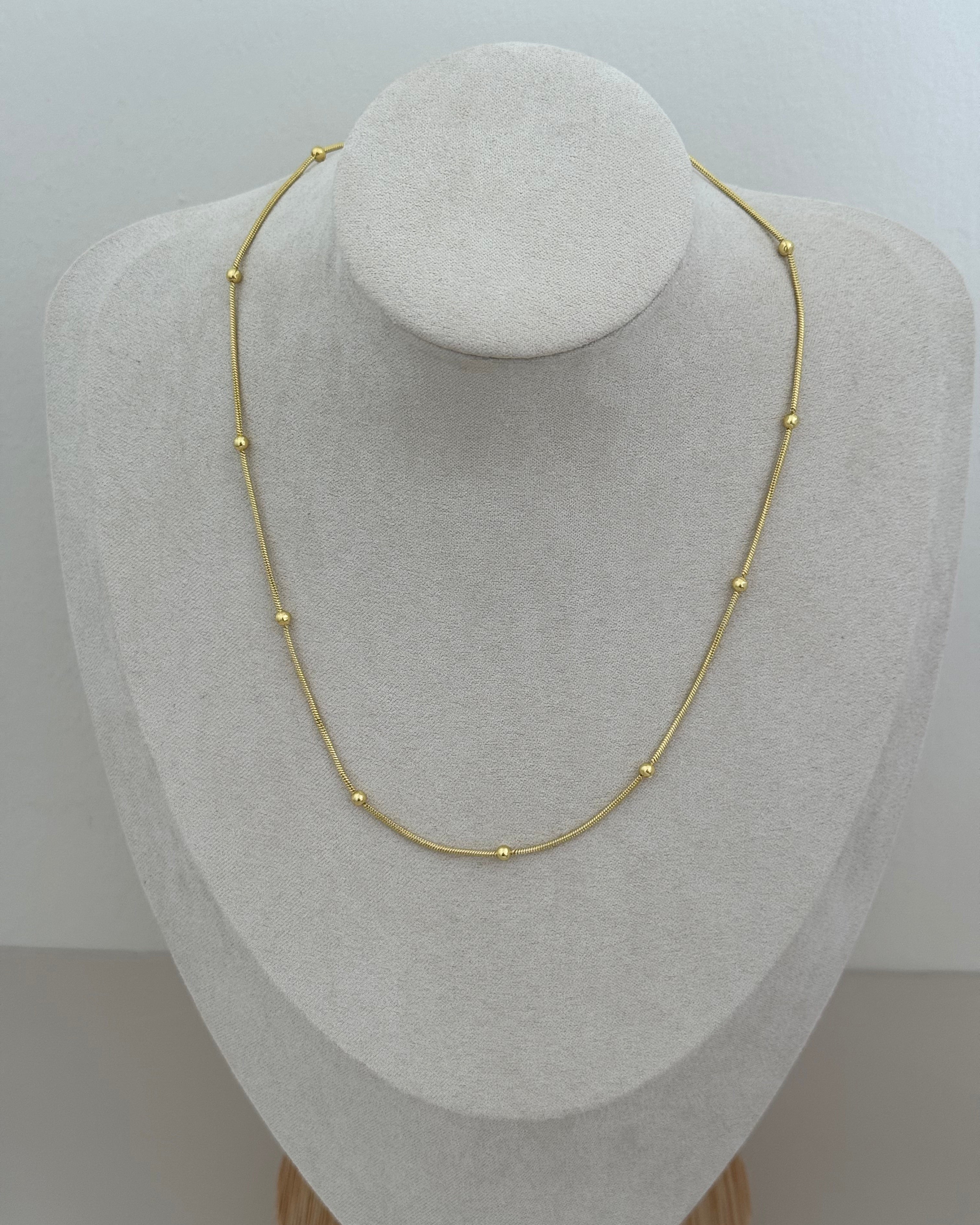 Gold Bead Necklace