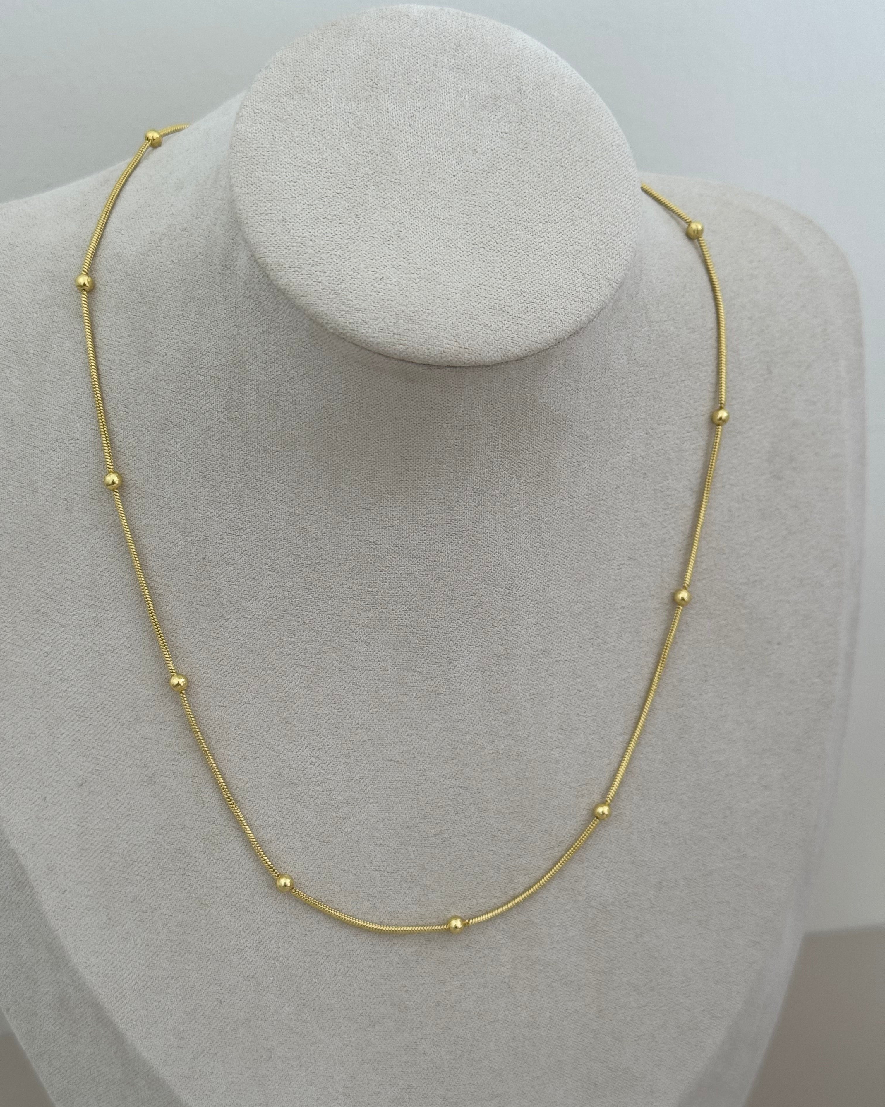 Gold Bead Necklace