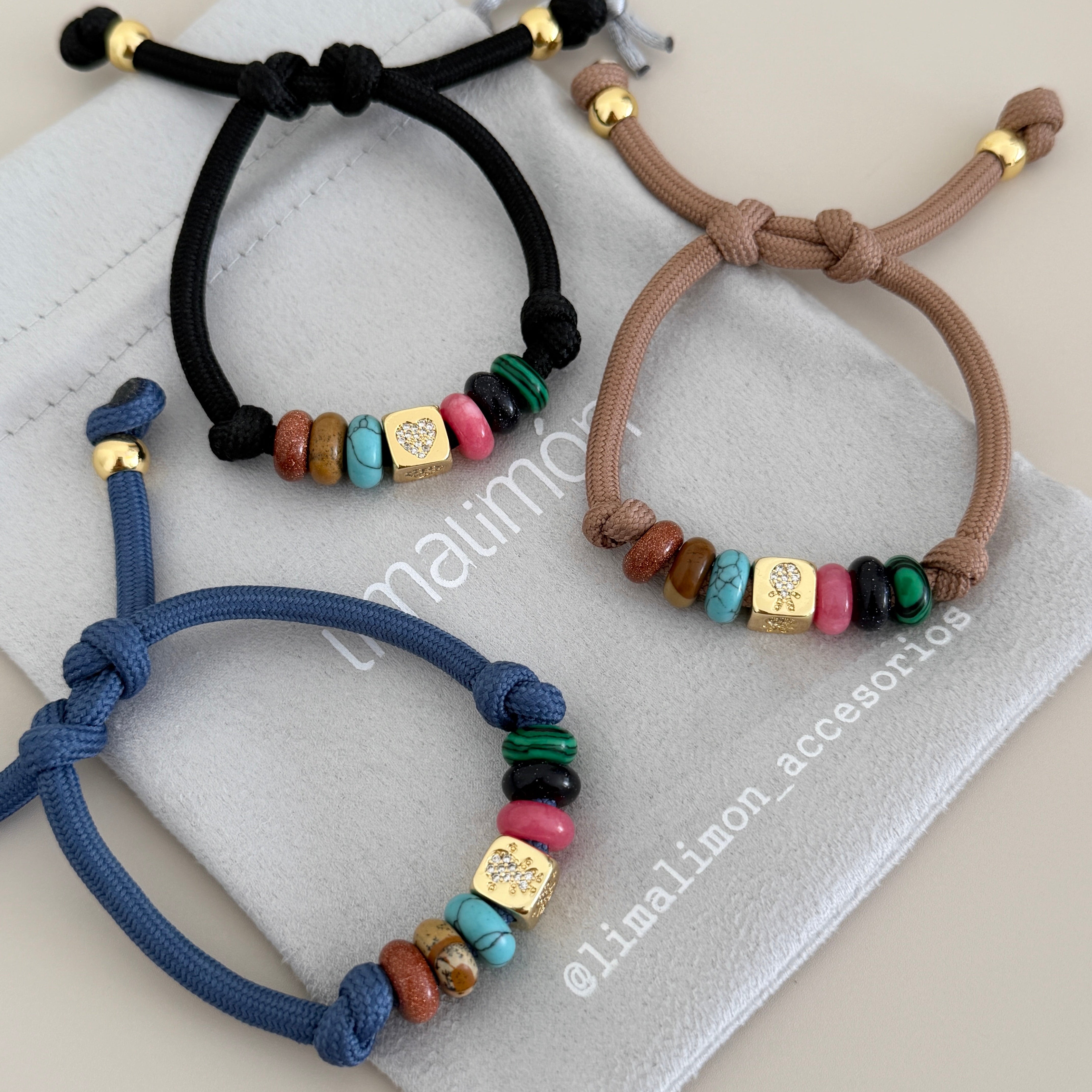 Charm Adjustable Cord Bracelet