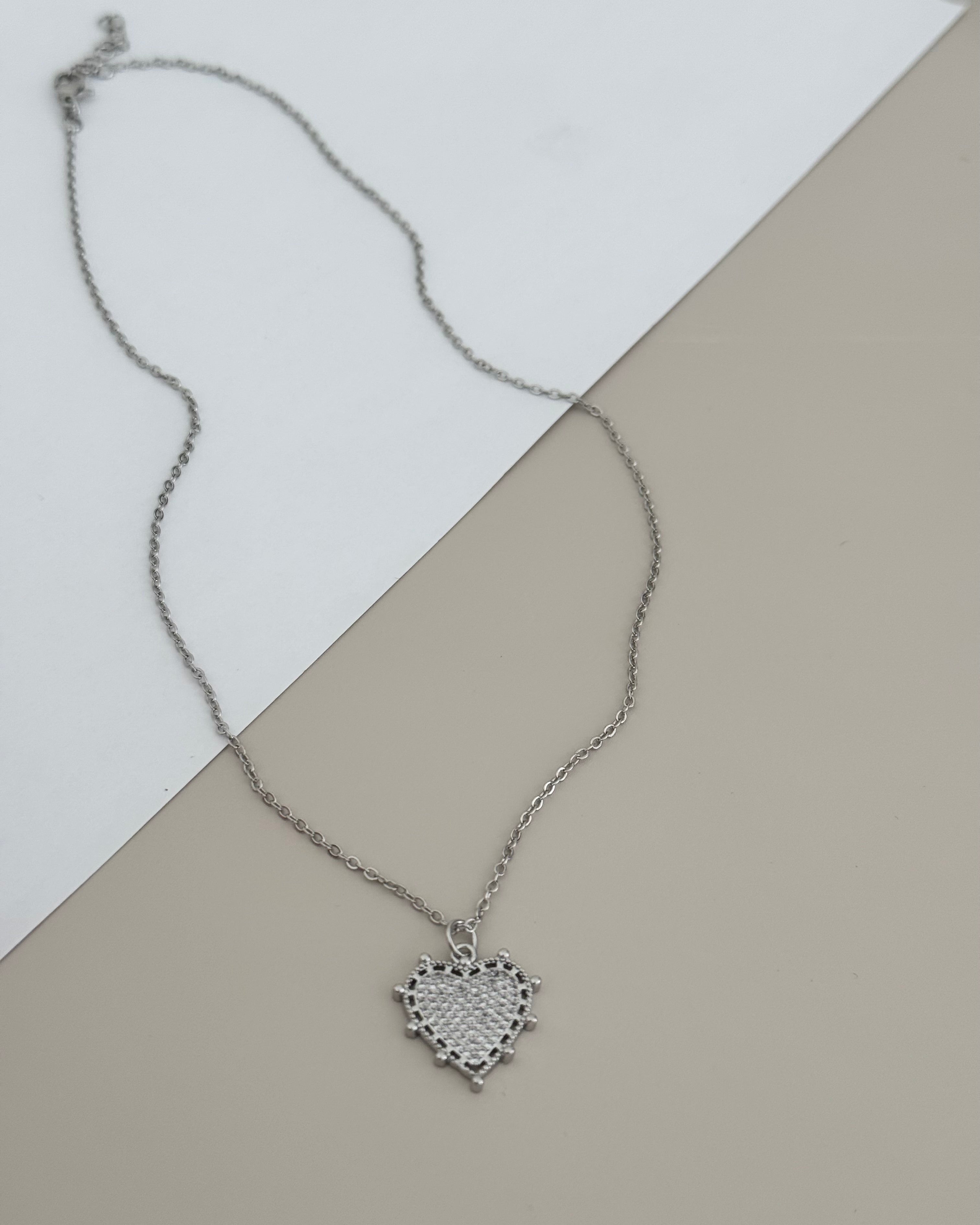 Heart Silver Necklace