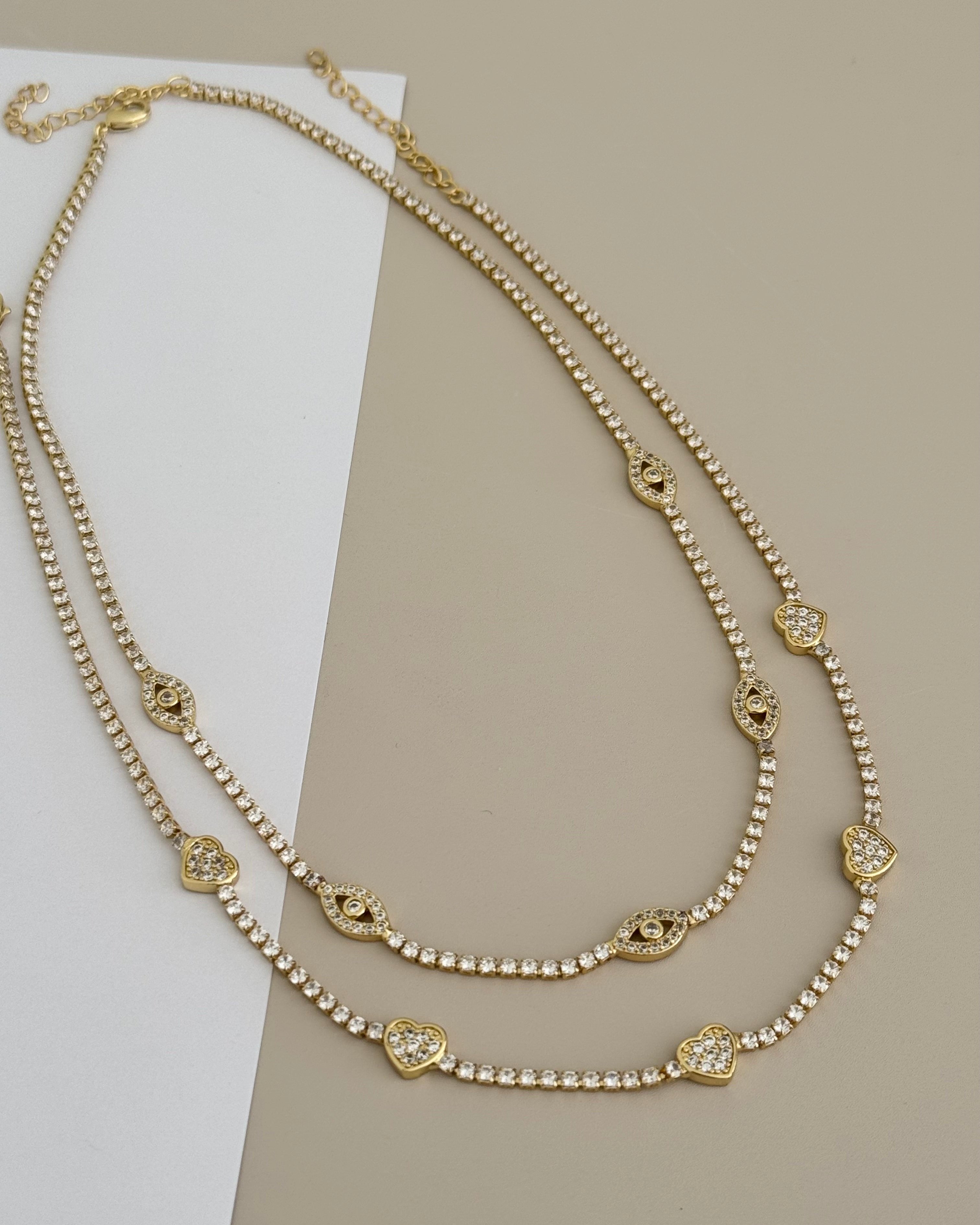 Tennis Gold Necklace