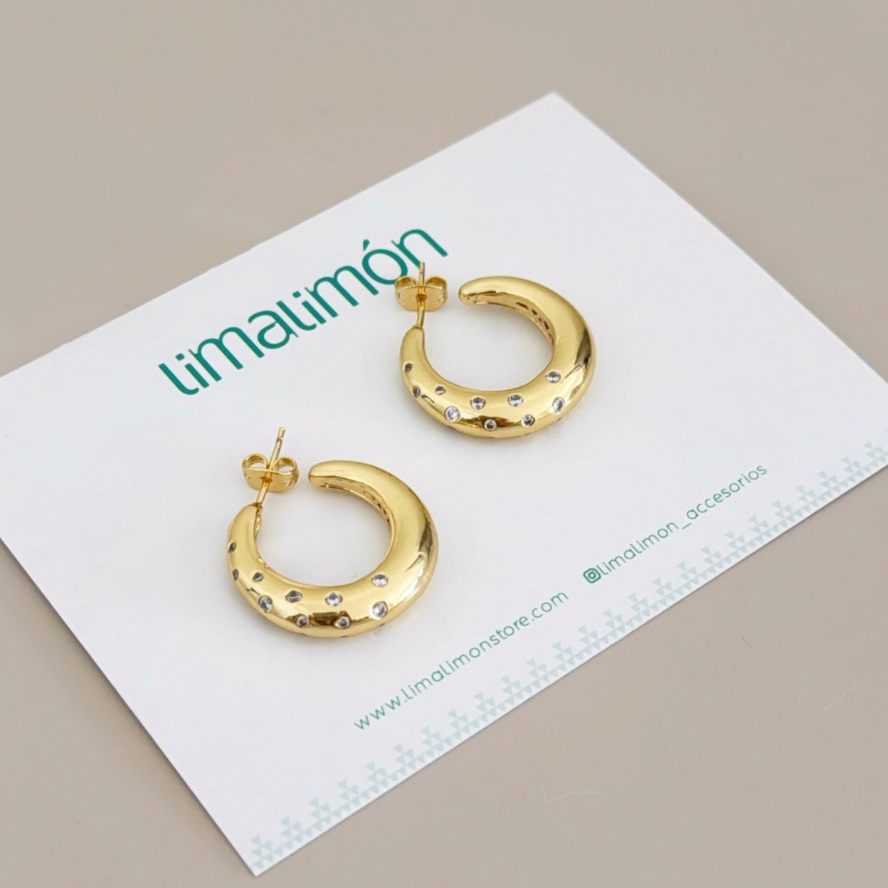 Gold Hoops Earring