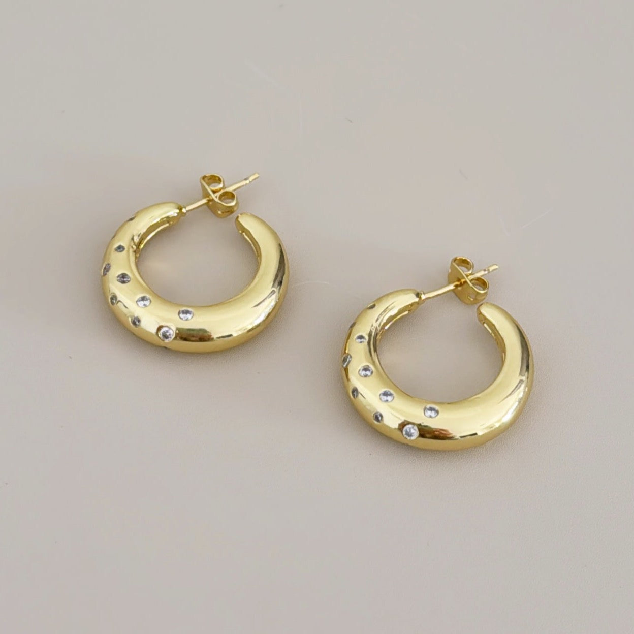 Gold Hoops Earring