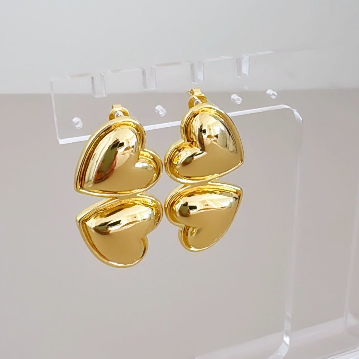 Double Heart Earring