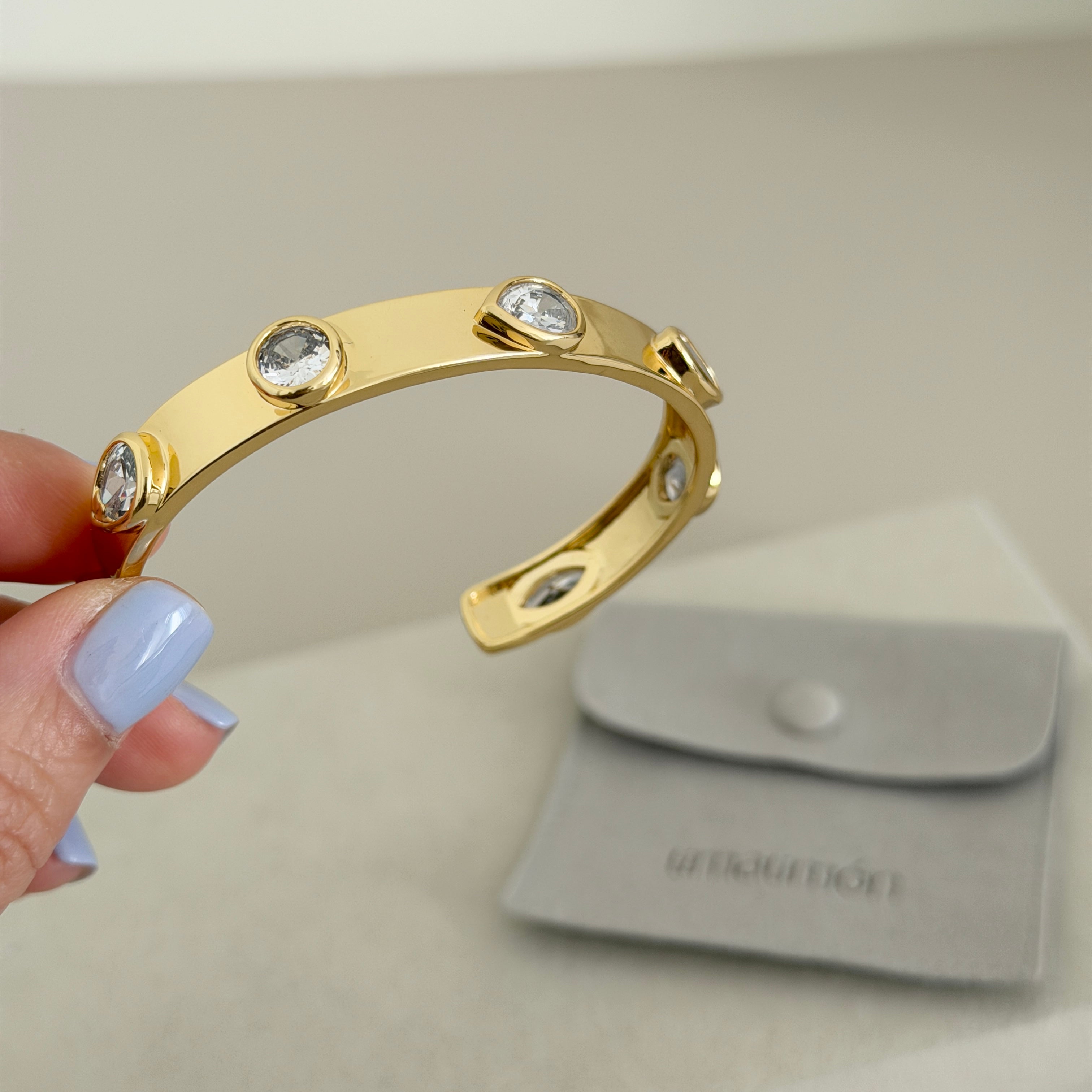 Aurora Crystal Cuff Bracelet