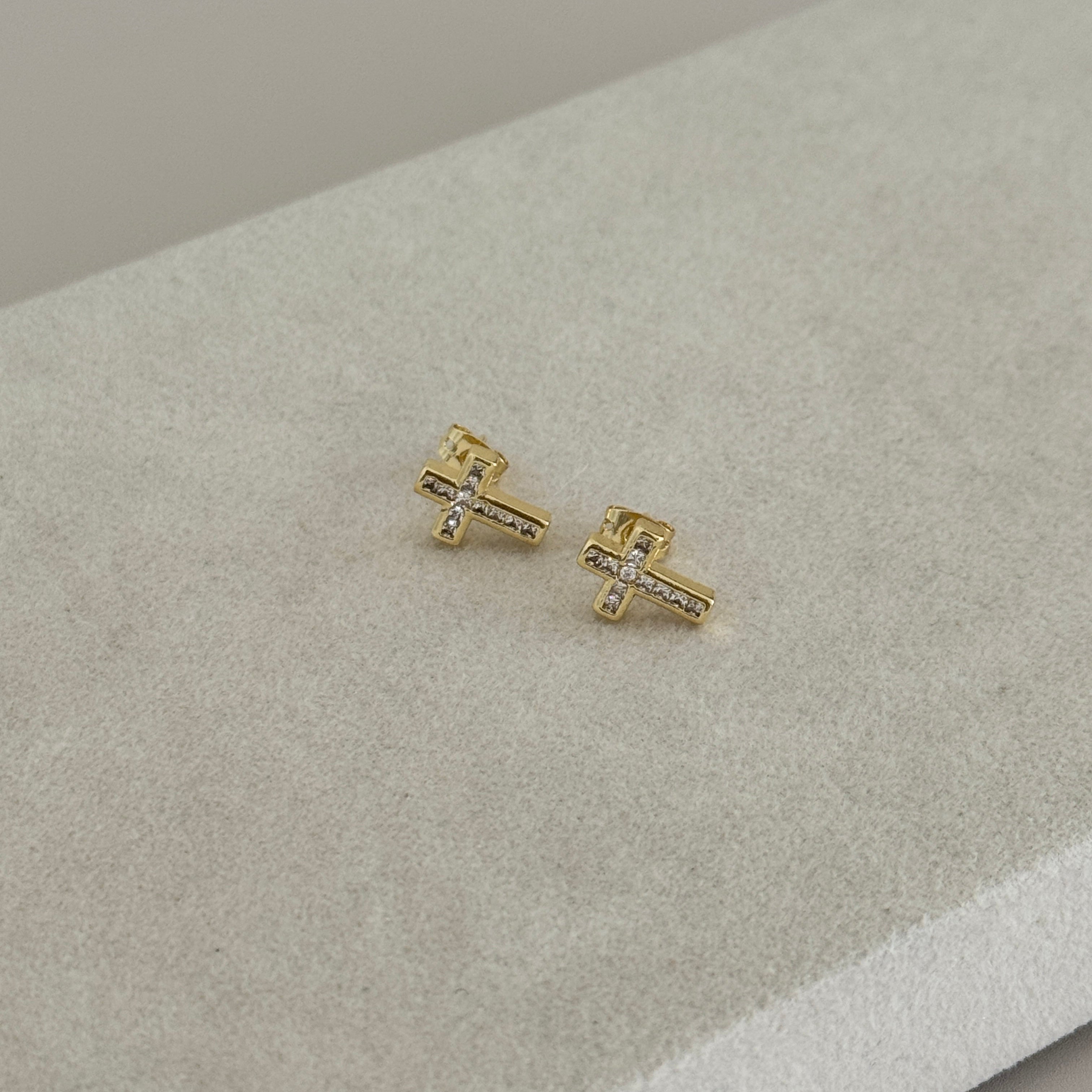 Mini Cross Studs