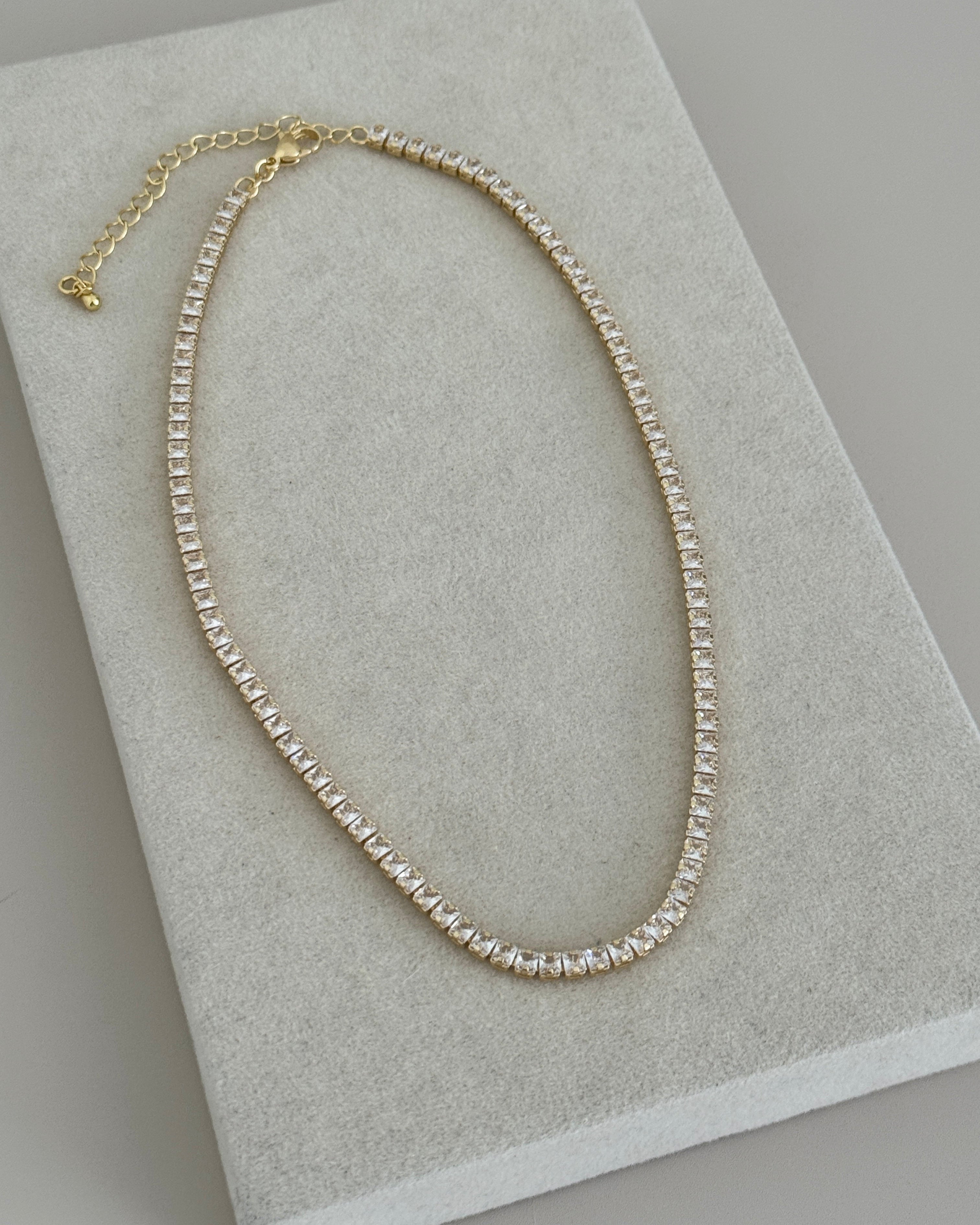 Crystal Tennis Necklace