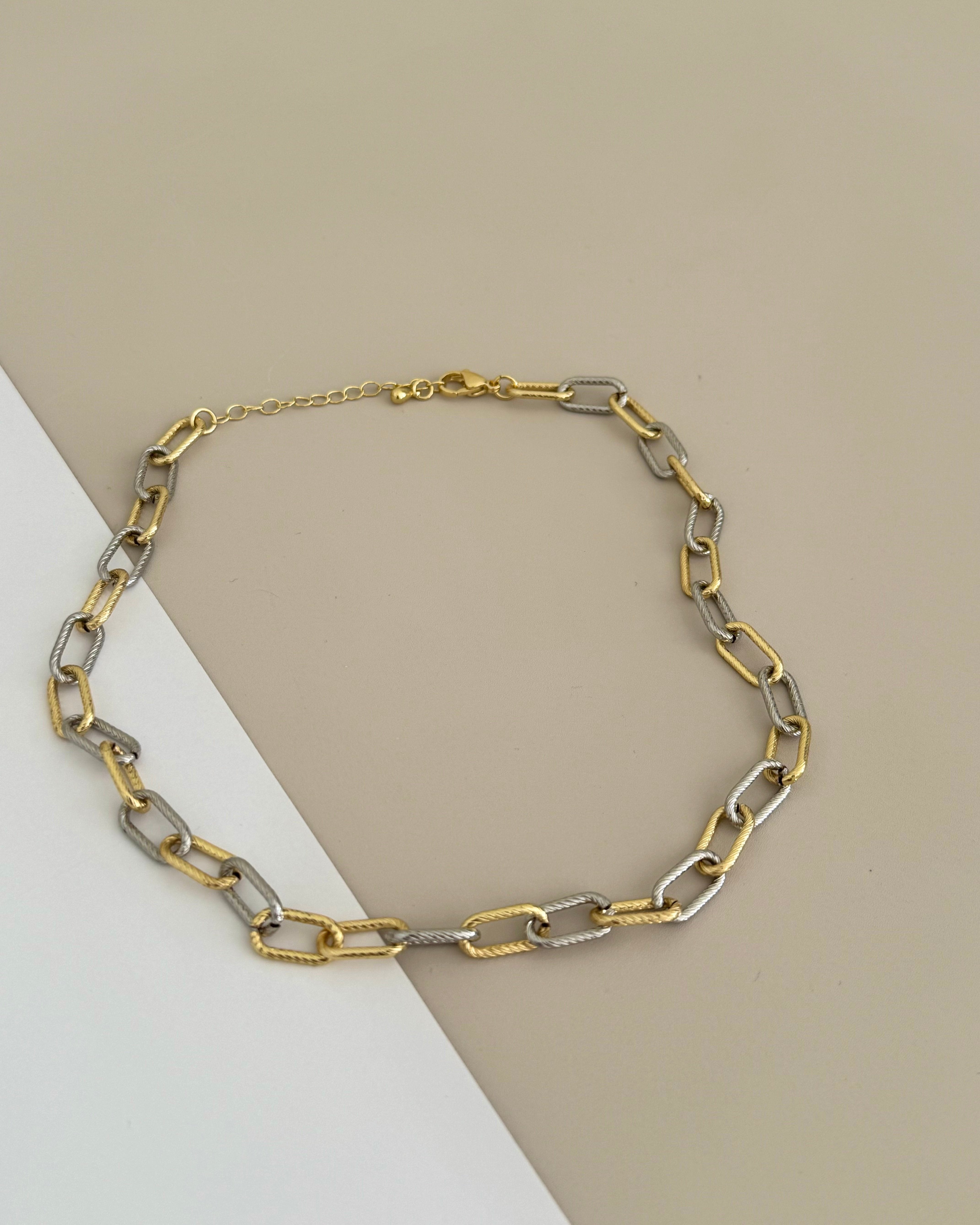 Gold And Silver Necklace