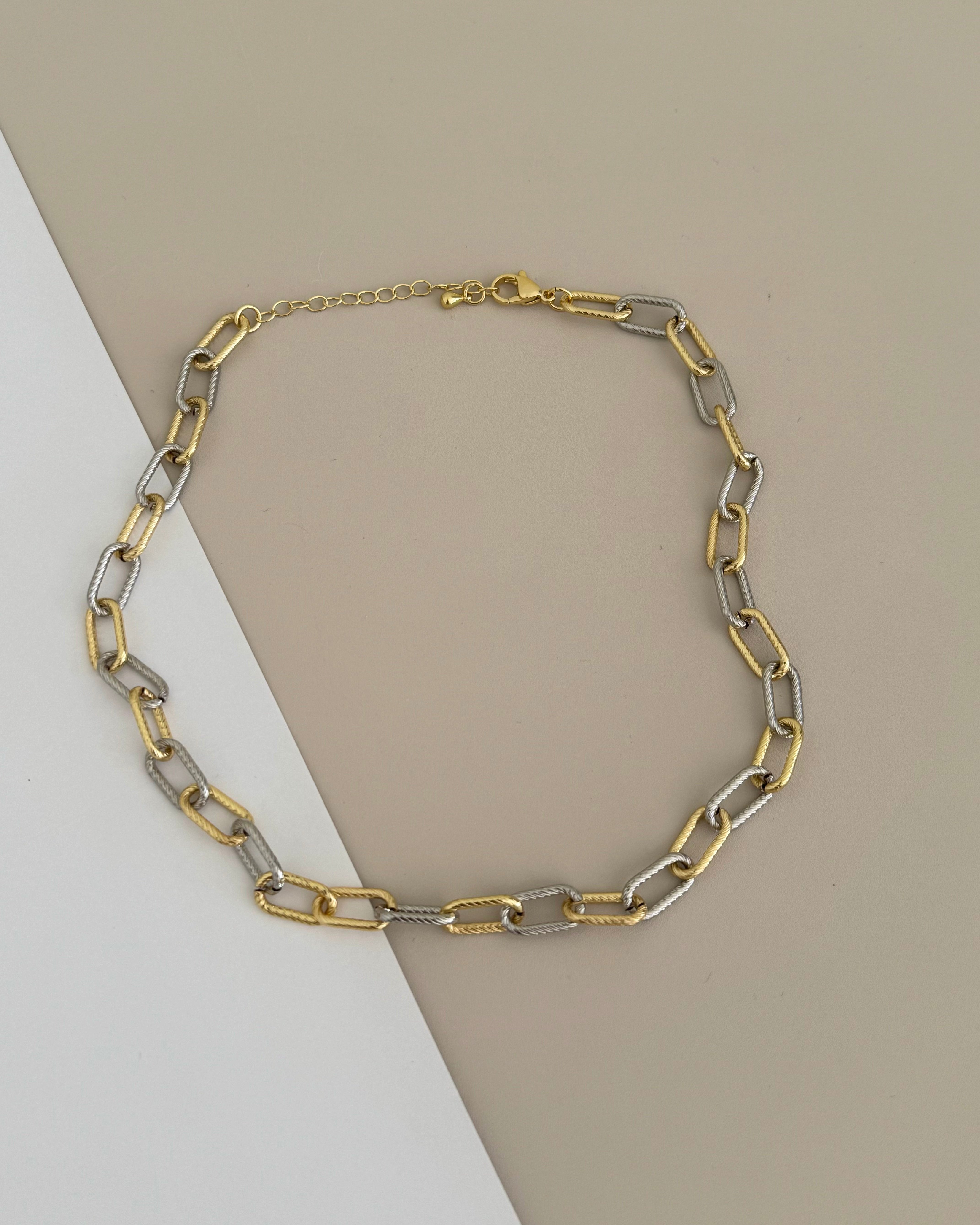 Gold And Silver Necklace