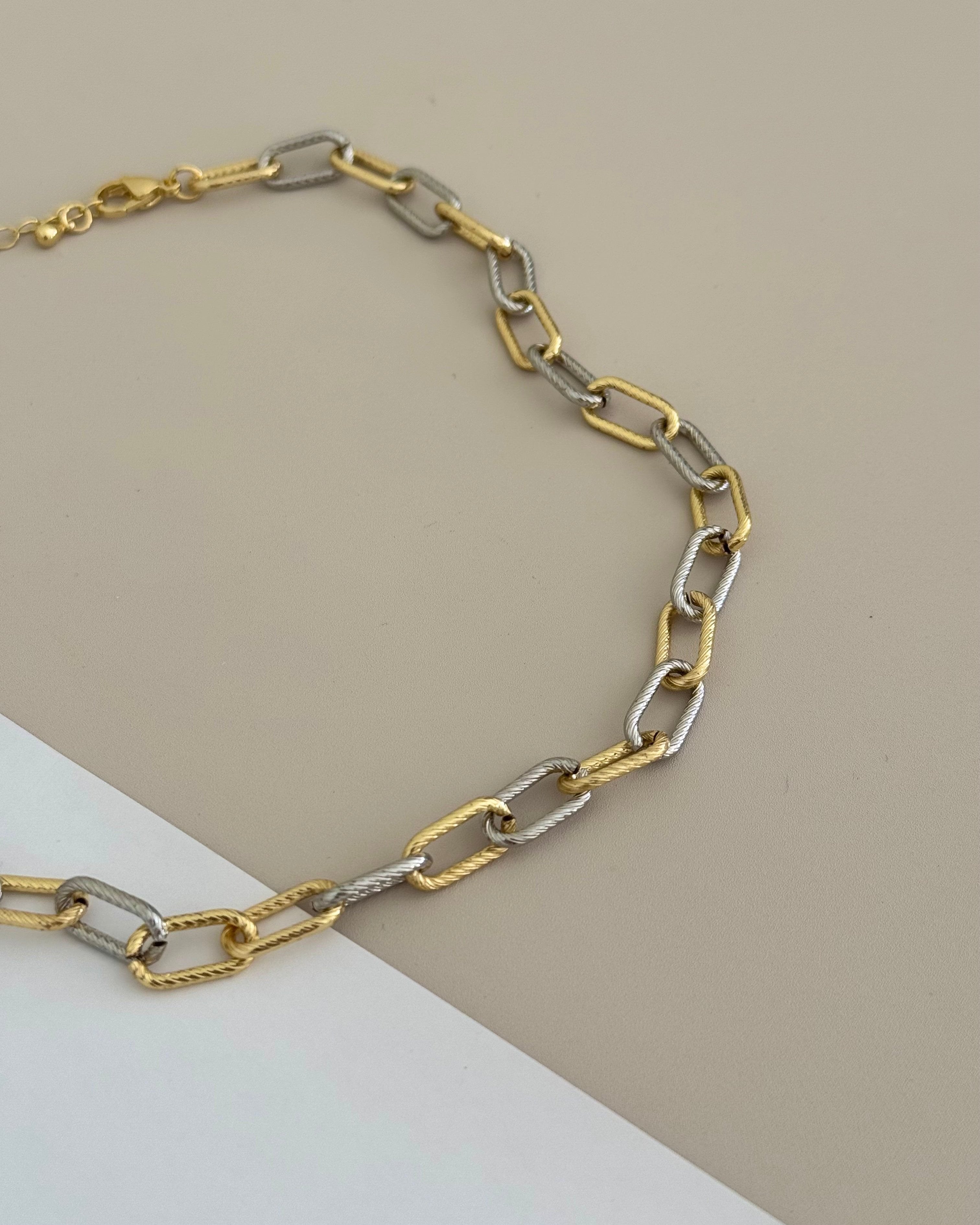 Gold And Silver Necklace