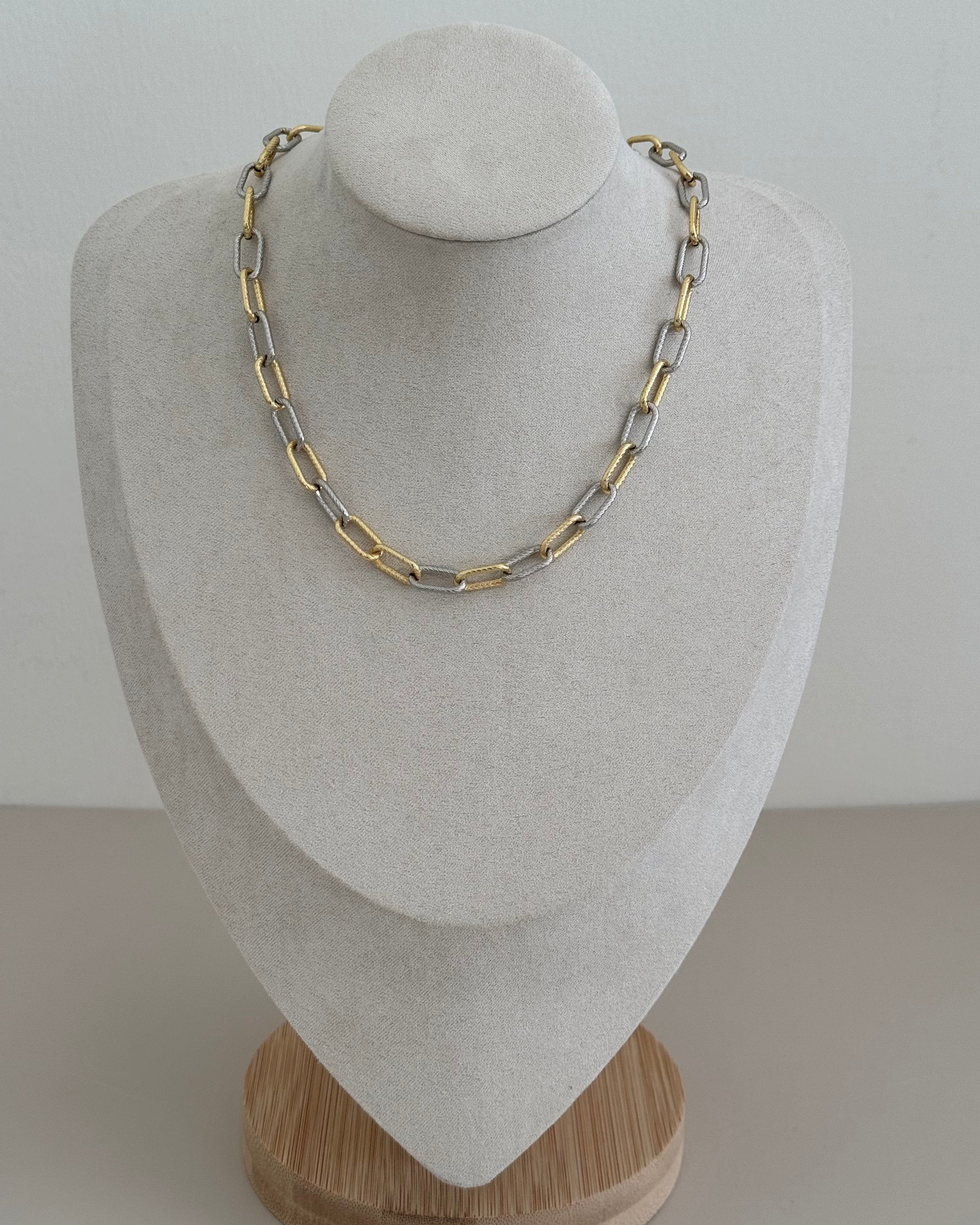 Gold And Silver Necklace