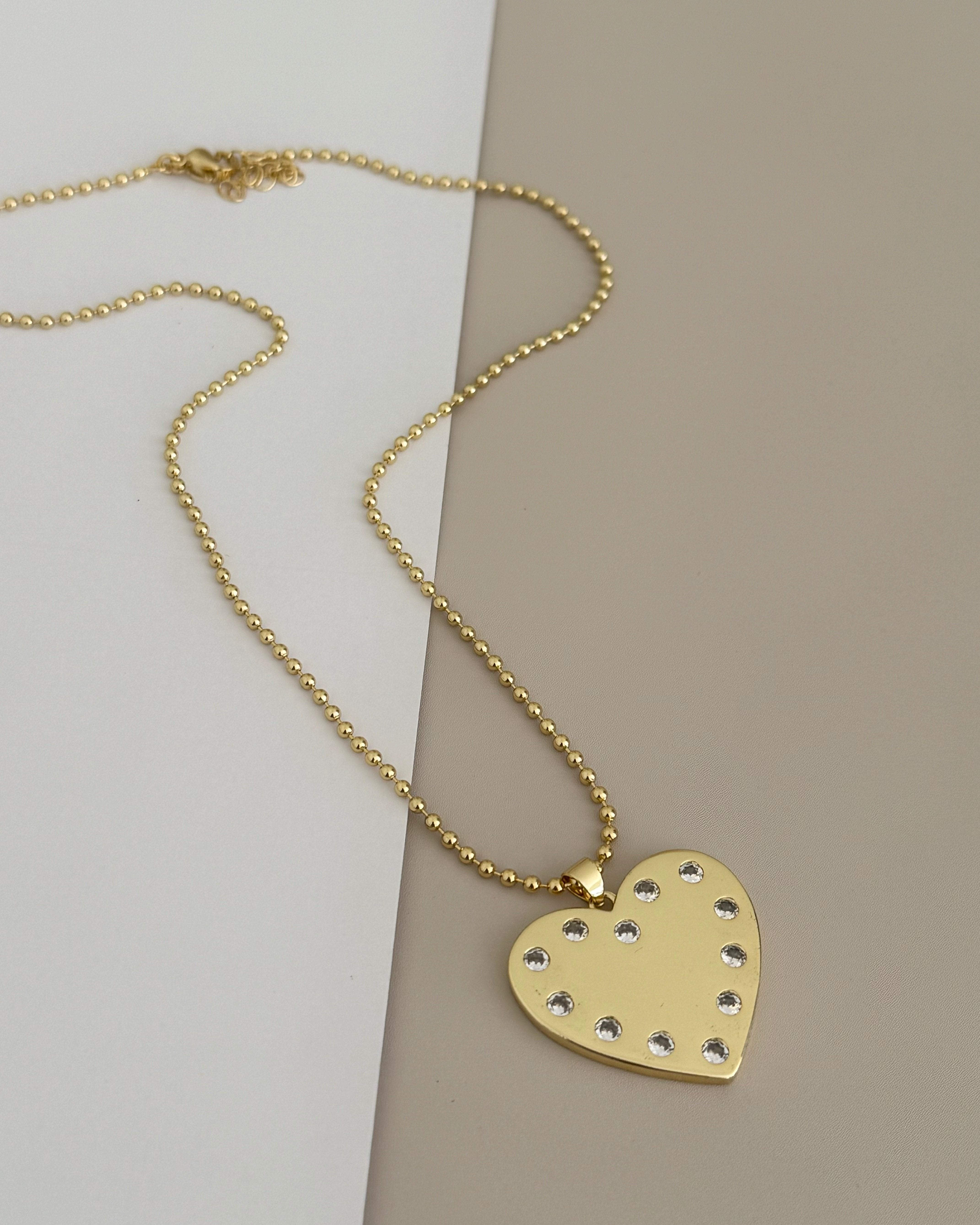 Heart Zirconia Necklace