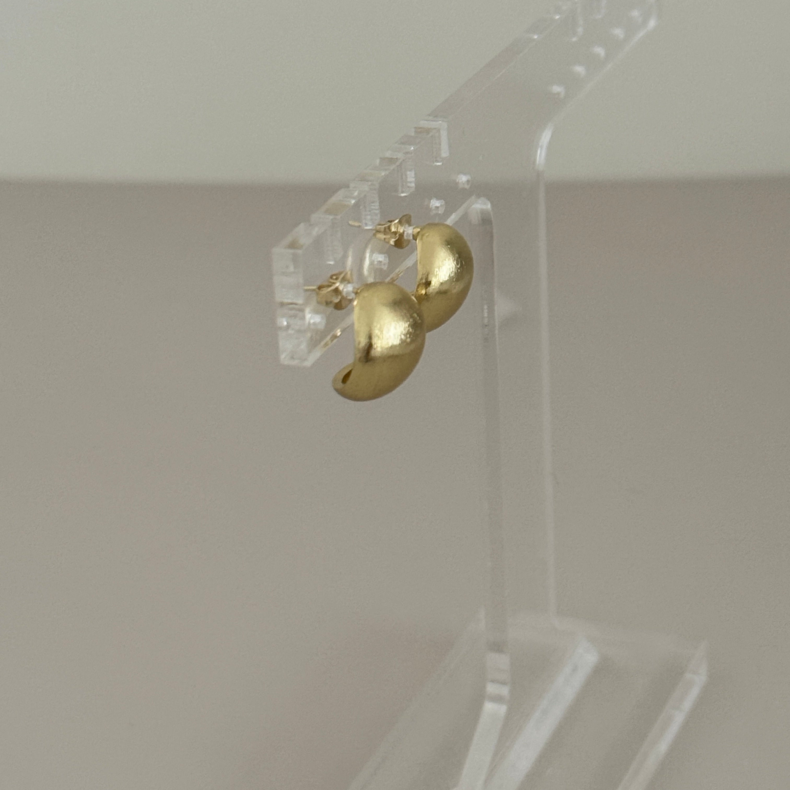 Molten Gold Stud Earrings