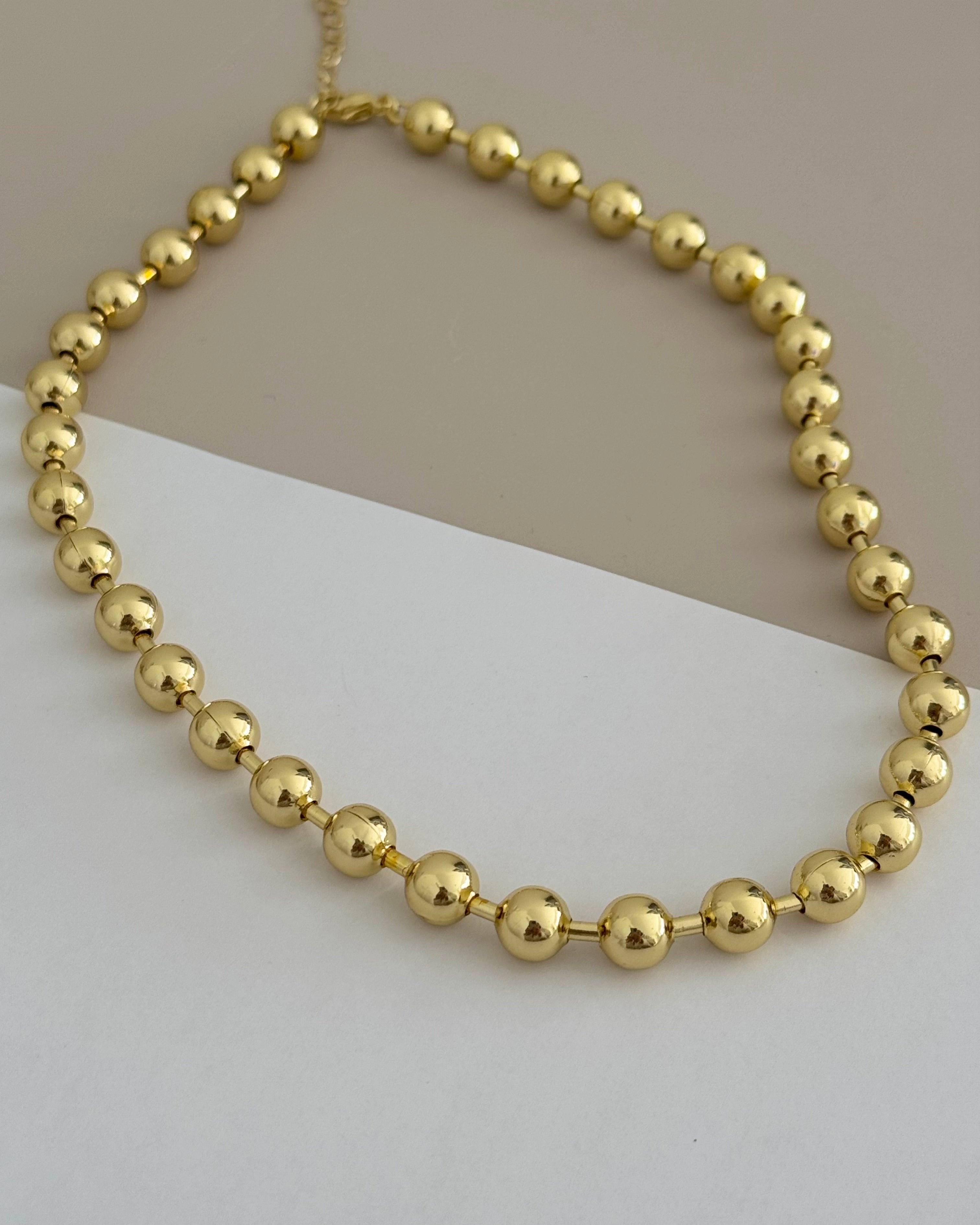 Bead Gold Necklace