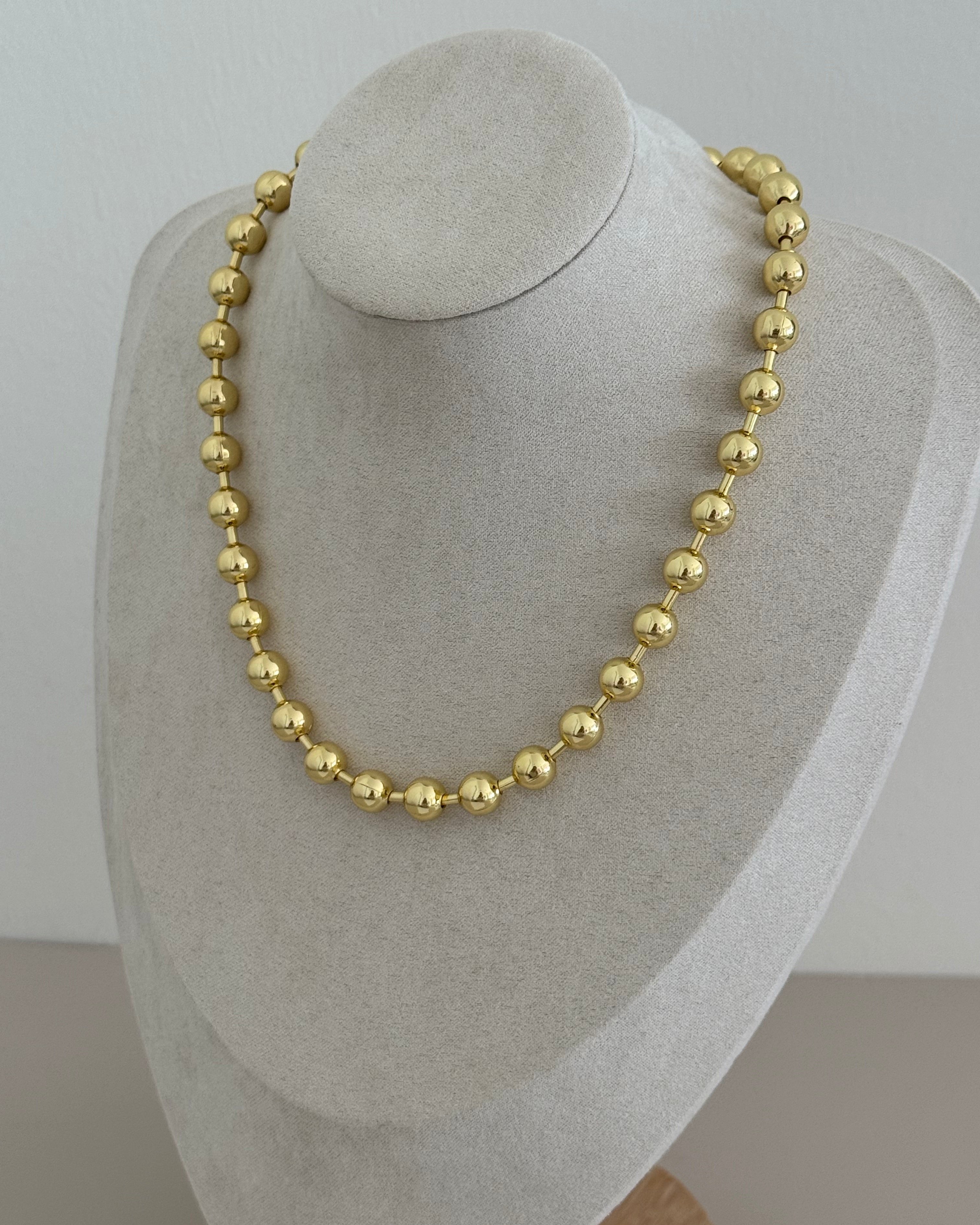 Bead Gold Necklace