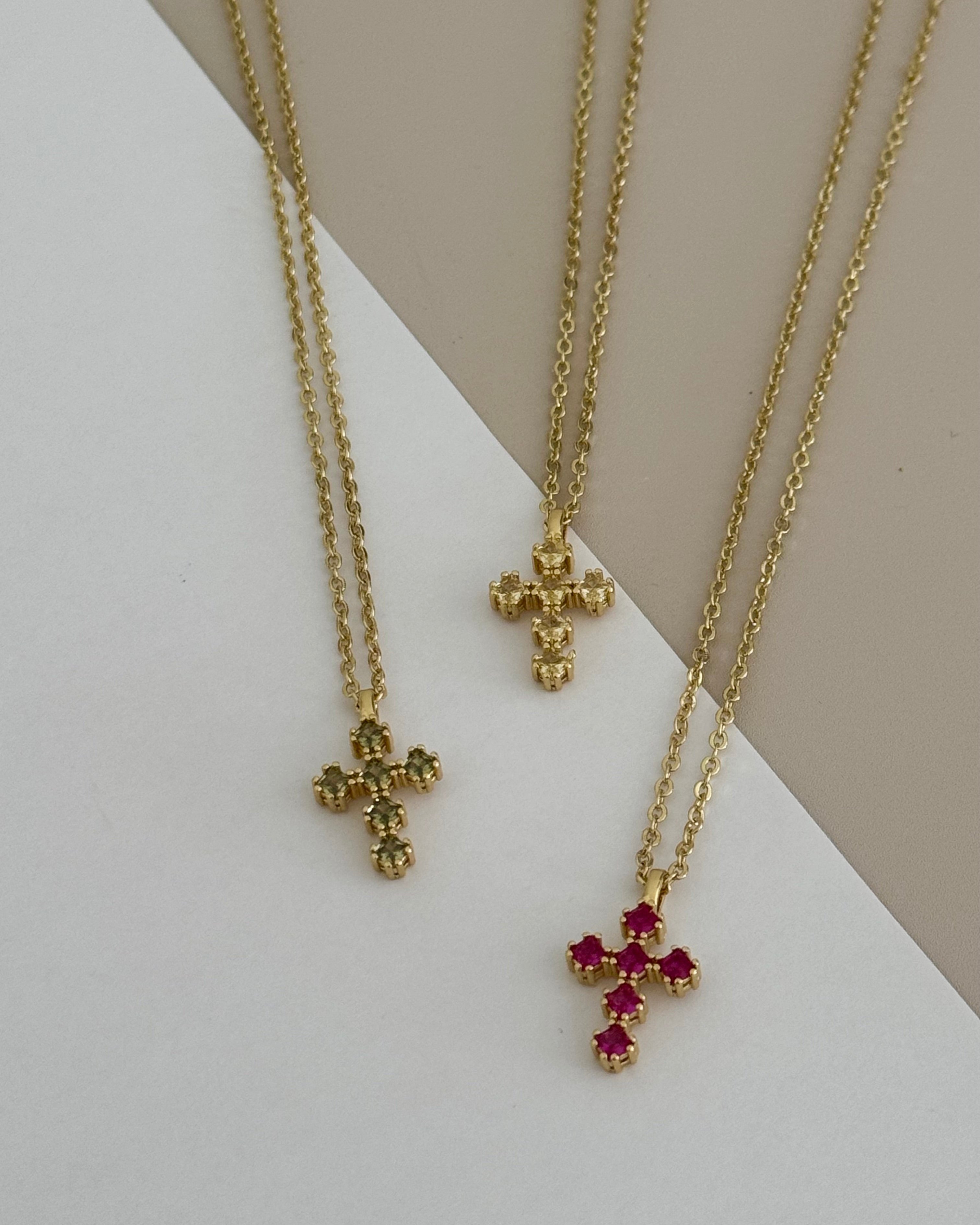 Cross Zirconia Necklace