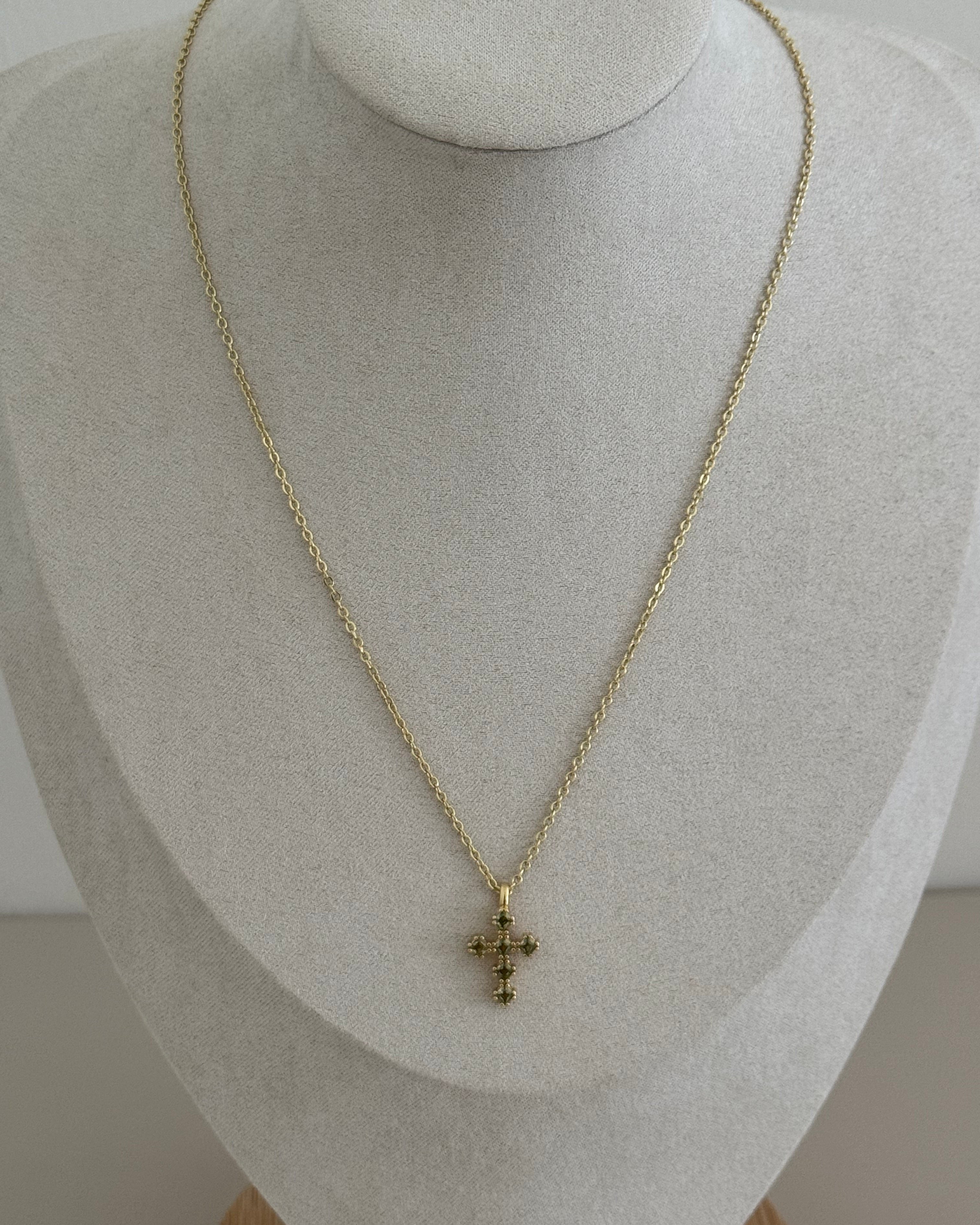 Cross Zirconia Necklace