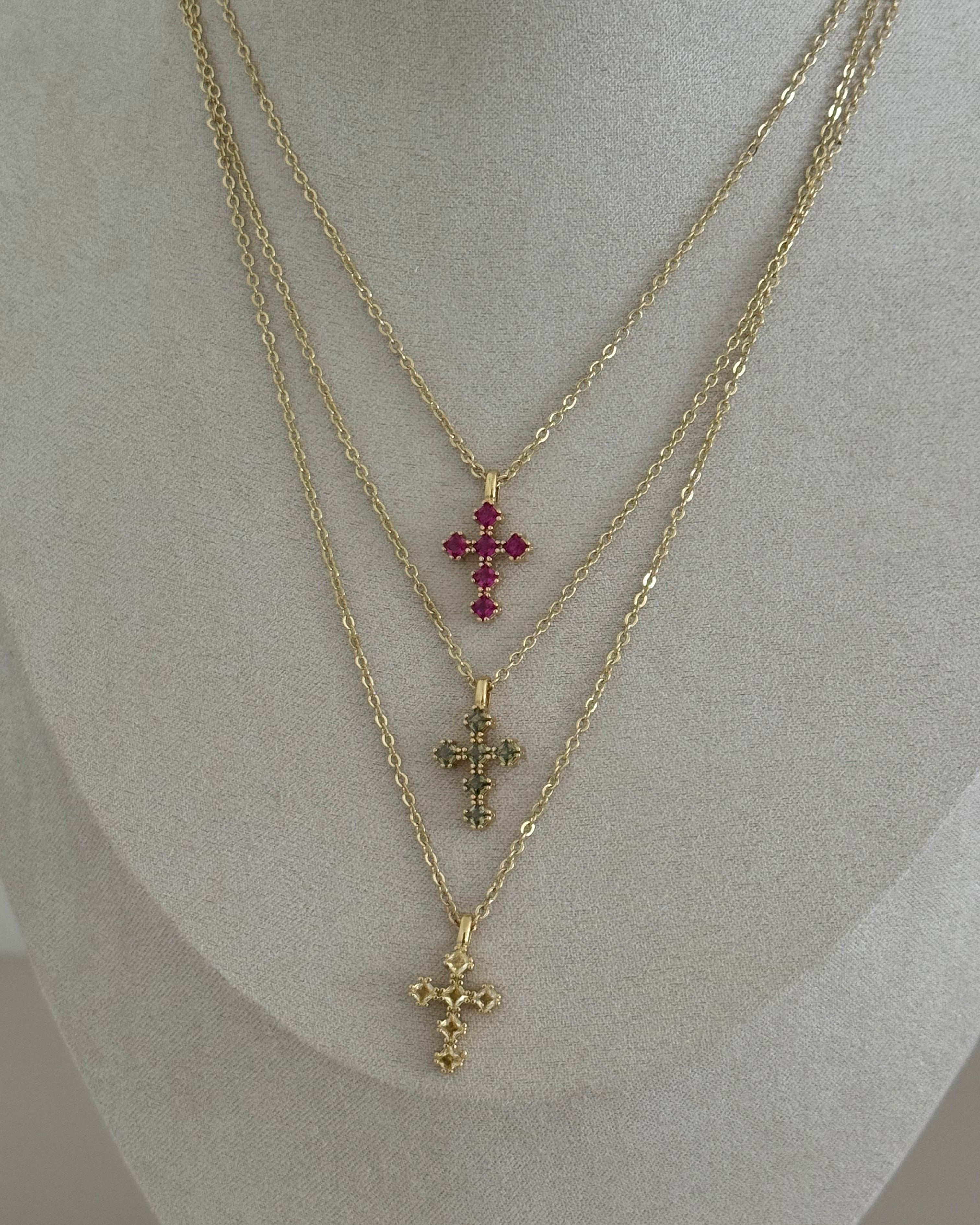 Cross Zirconia Necklace