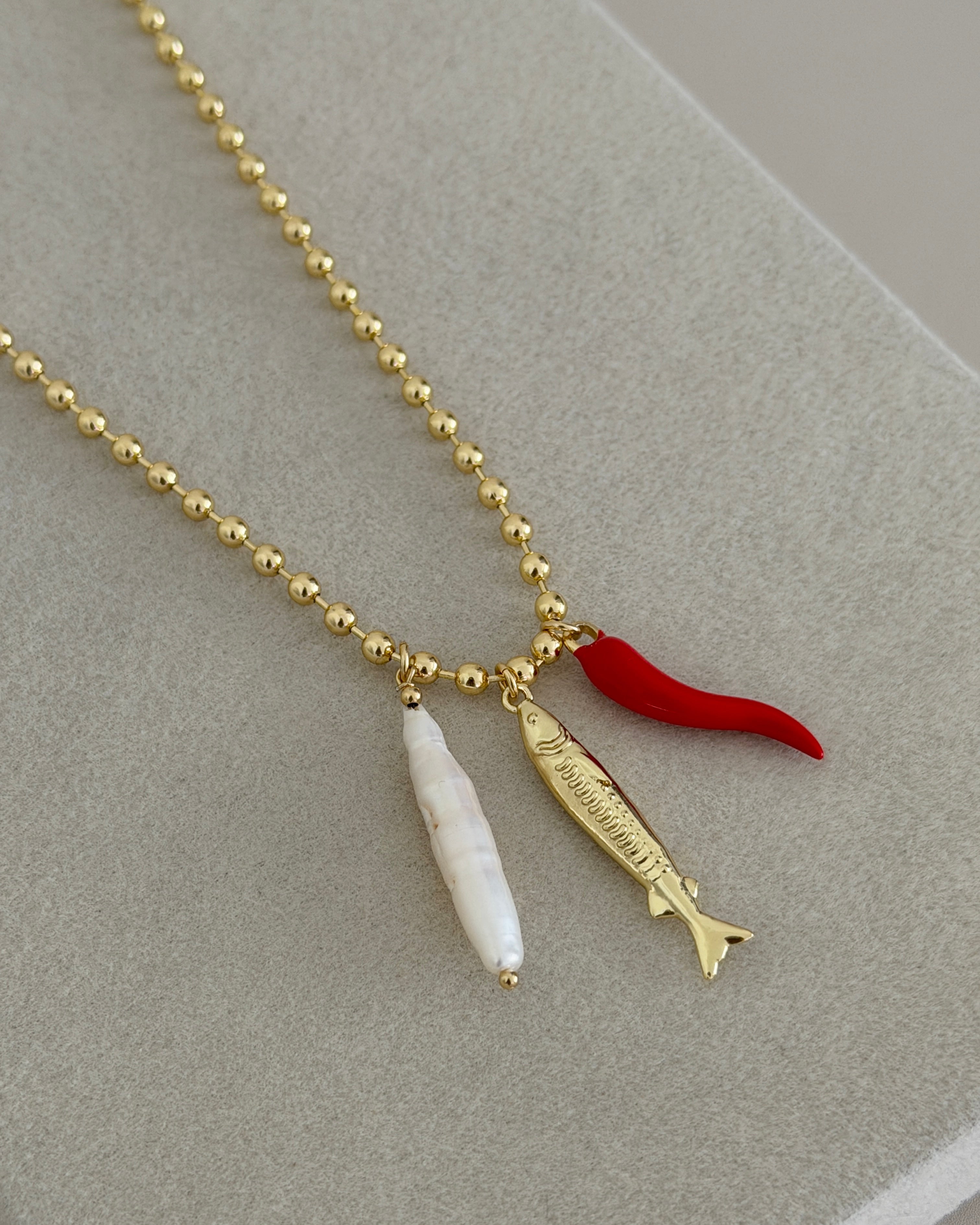Mediterranean Charm Necklace
