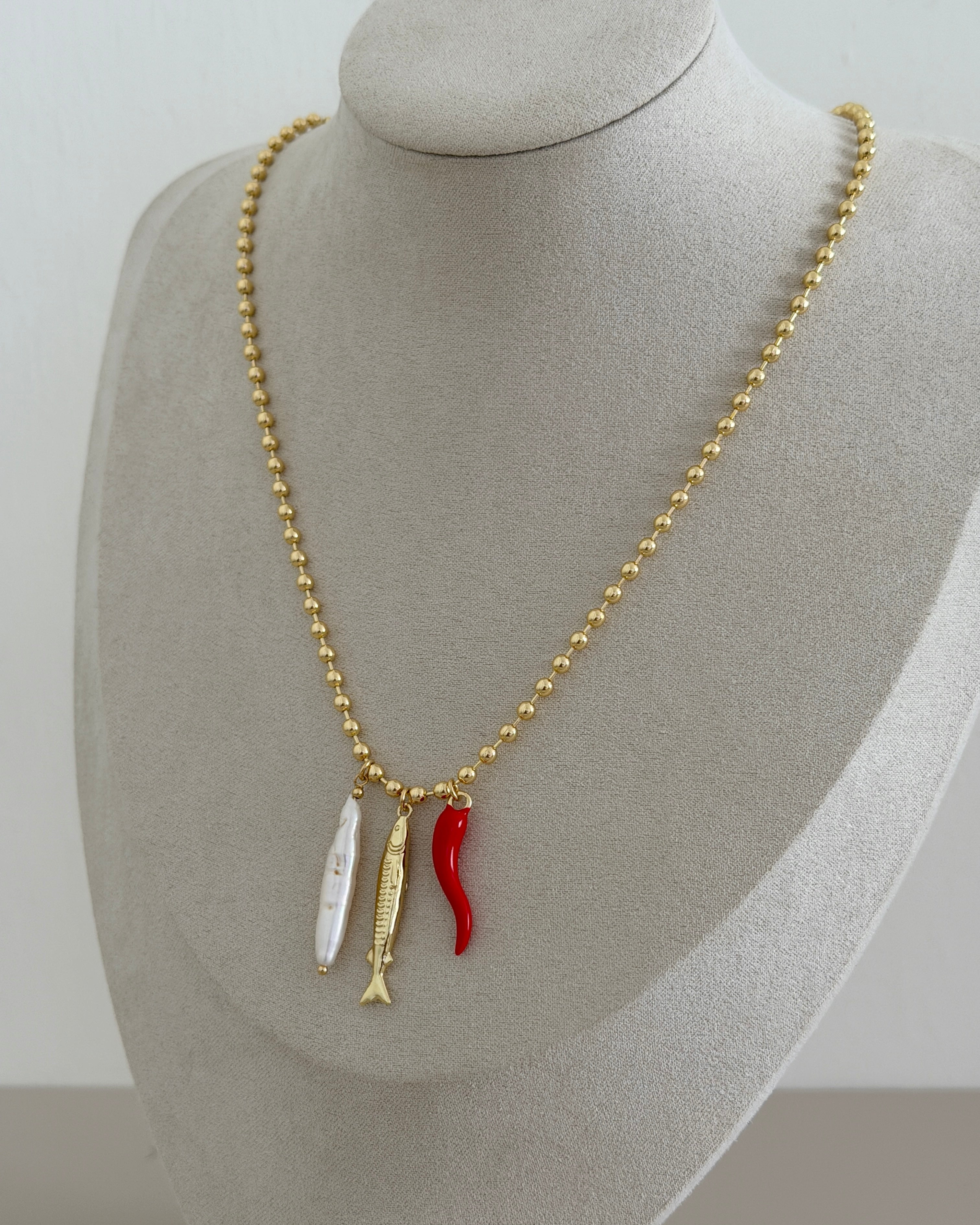 Mediterranean Charm Necklace