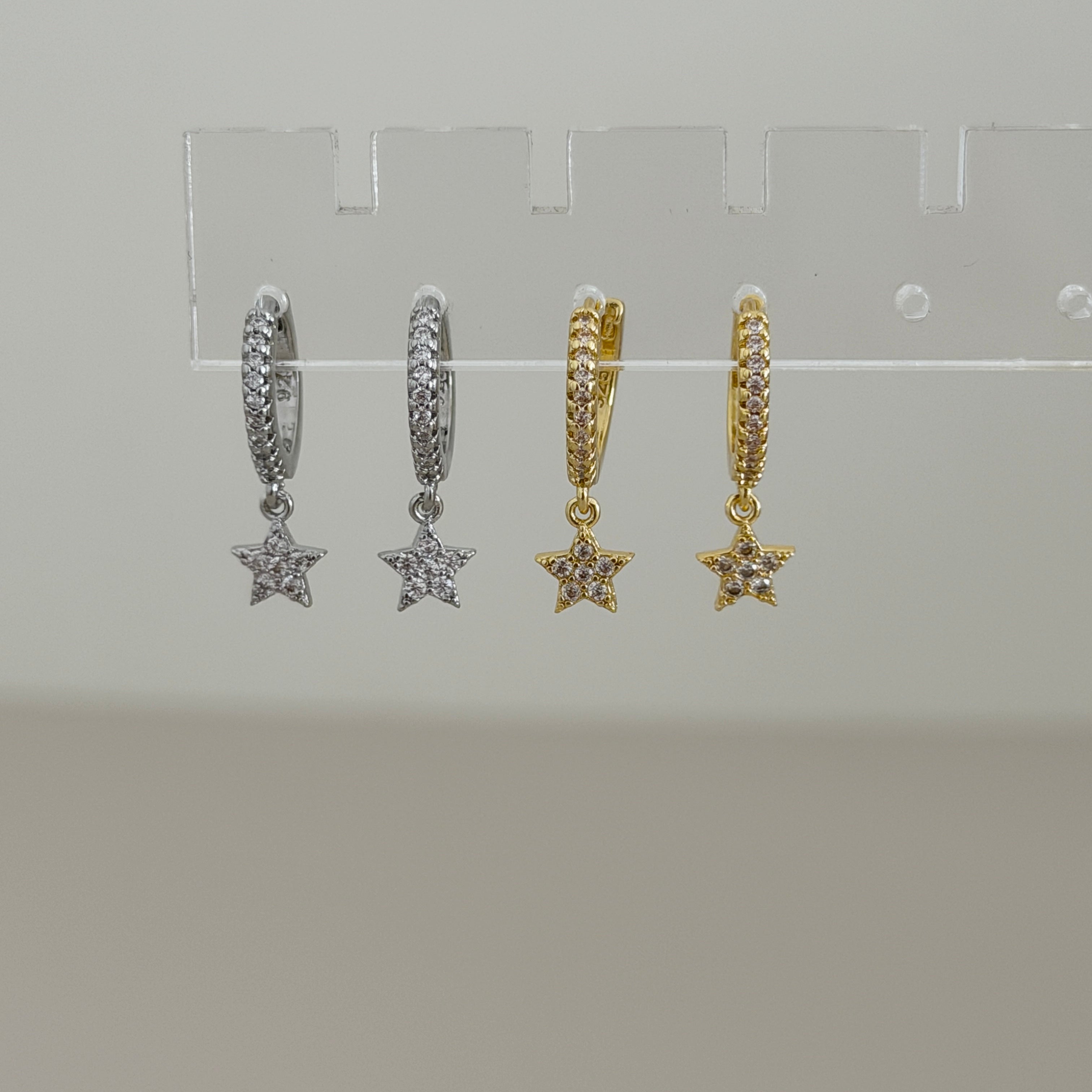 Starlight Drop Hoops