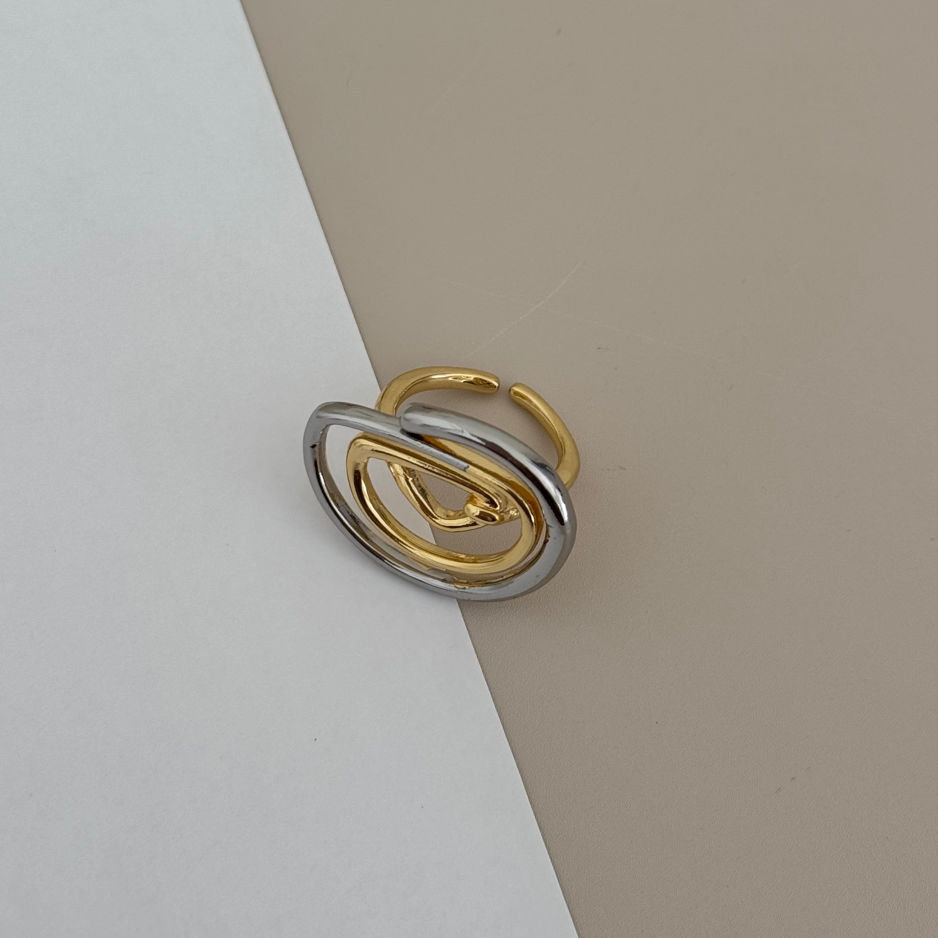 Gold and Silver Ring